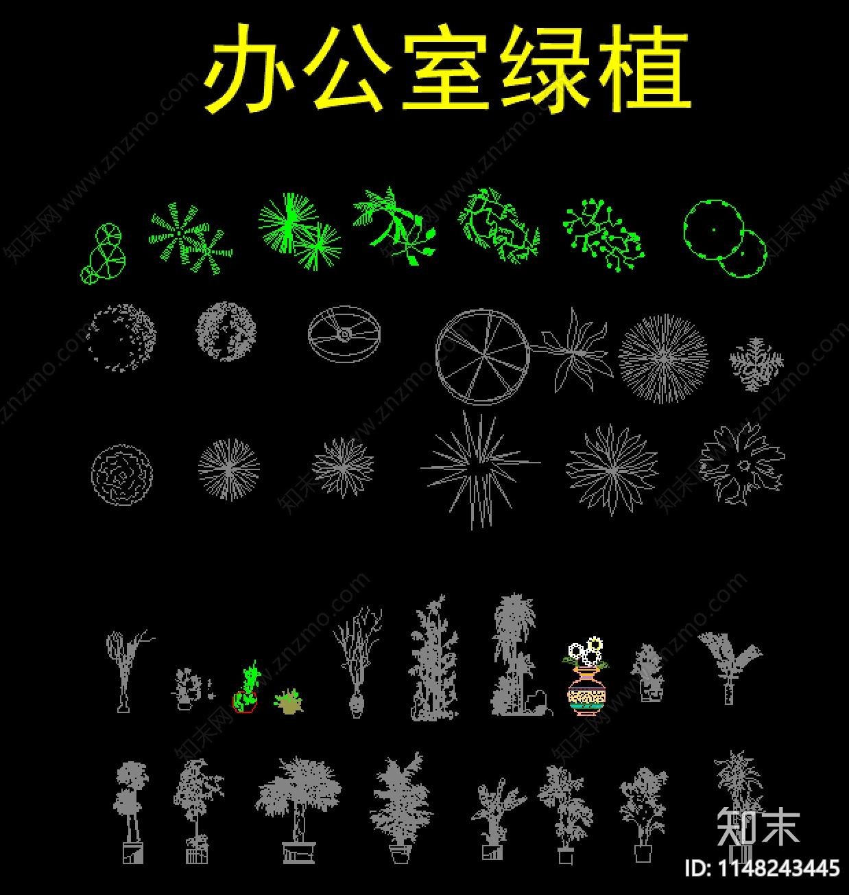 工装综合图库cad施工图下载【ID:1148243445】