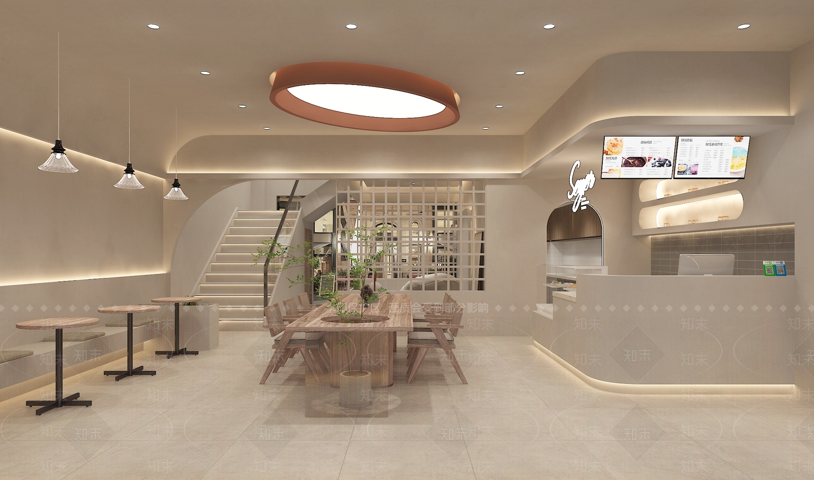 侘寂奶茶店3D模型下载【ID:1148255939】