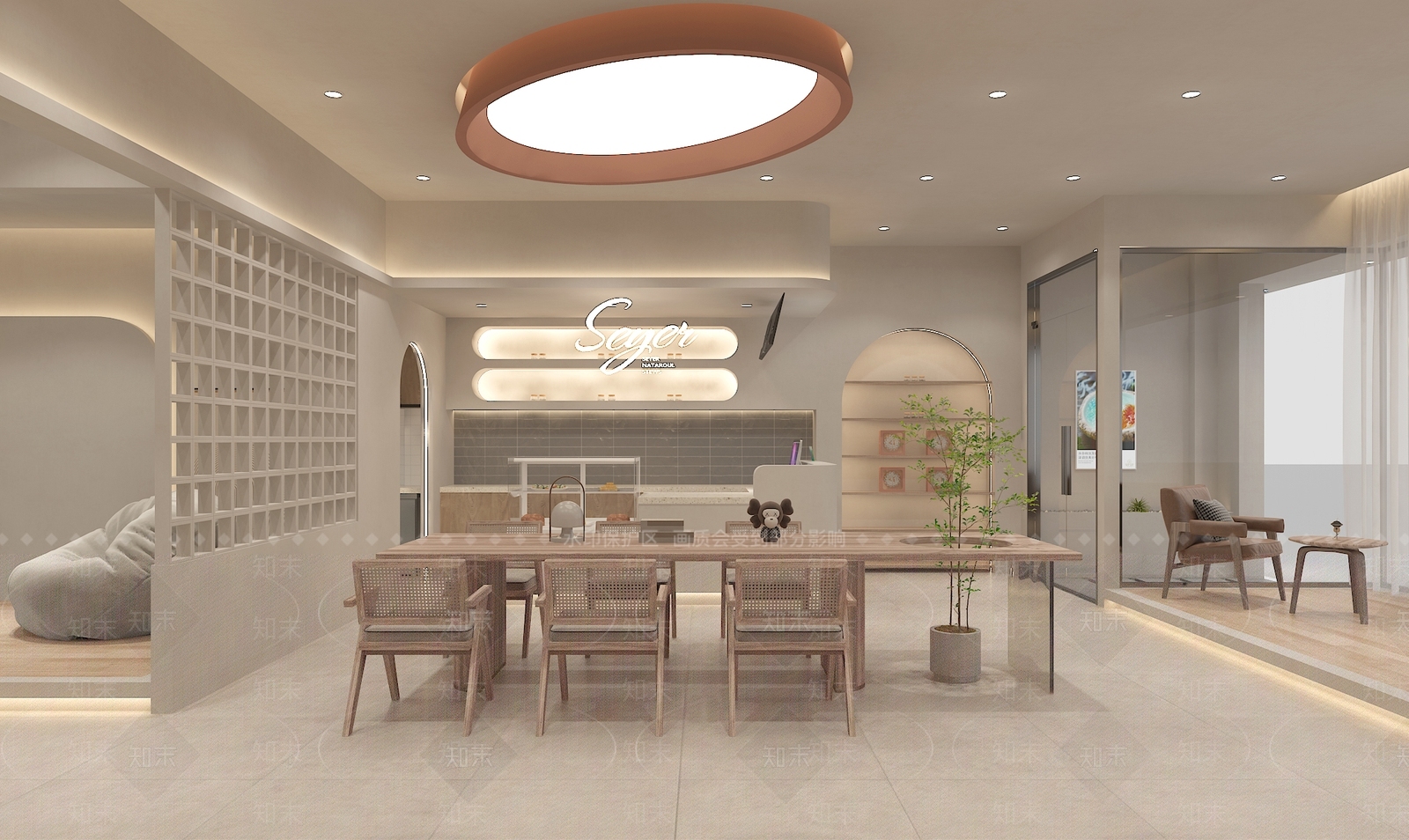 侘寂奶茶店3D模型下载【ID:1148255939】