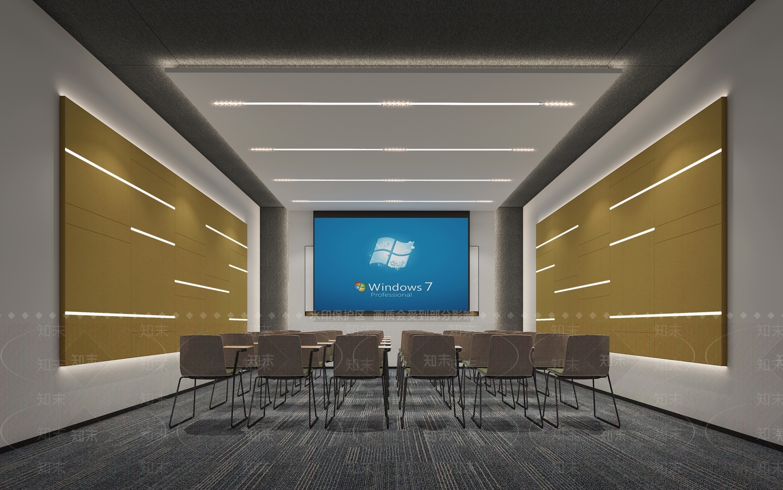 现代报告厅3D模型下载【ID:1148257260】