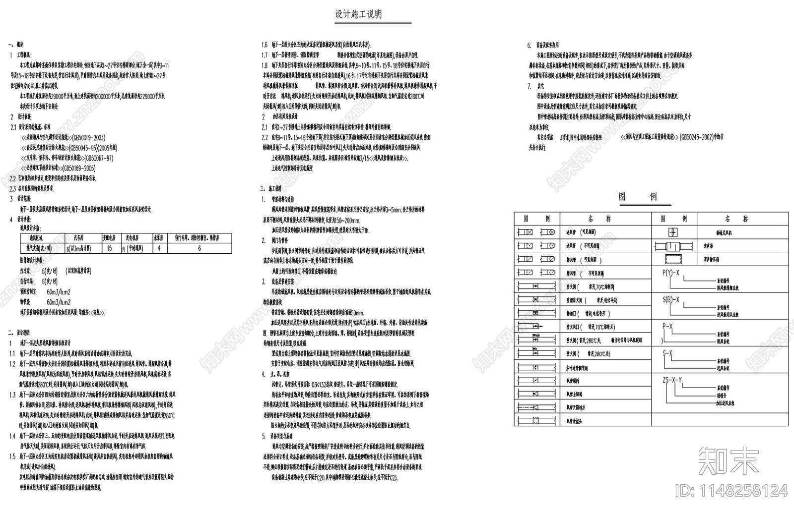 通风放排烟详图cad施工图下载【ID:1148258124】