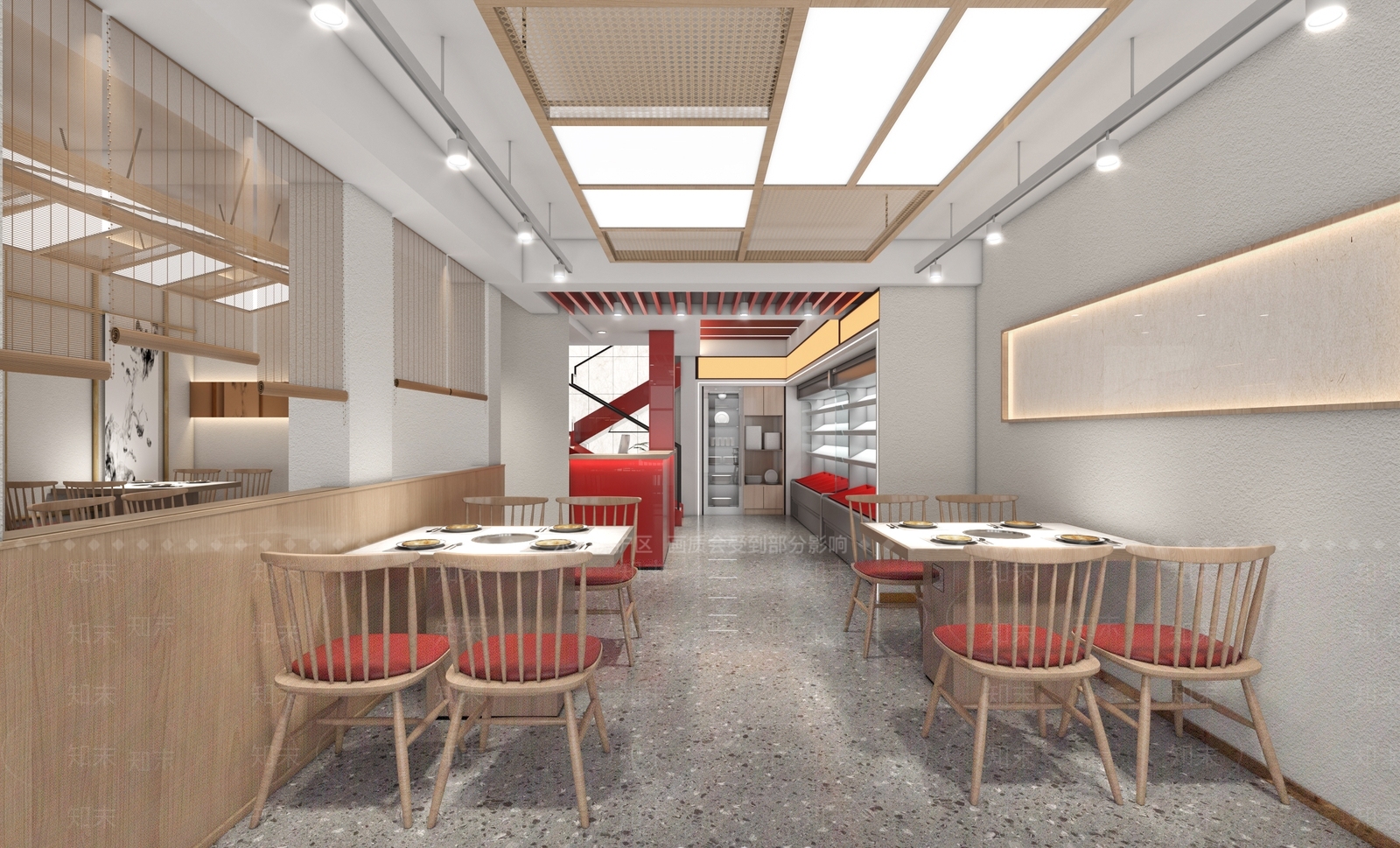 新中式火锅店3D模型下载【ID:1148260602】