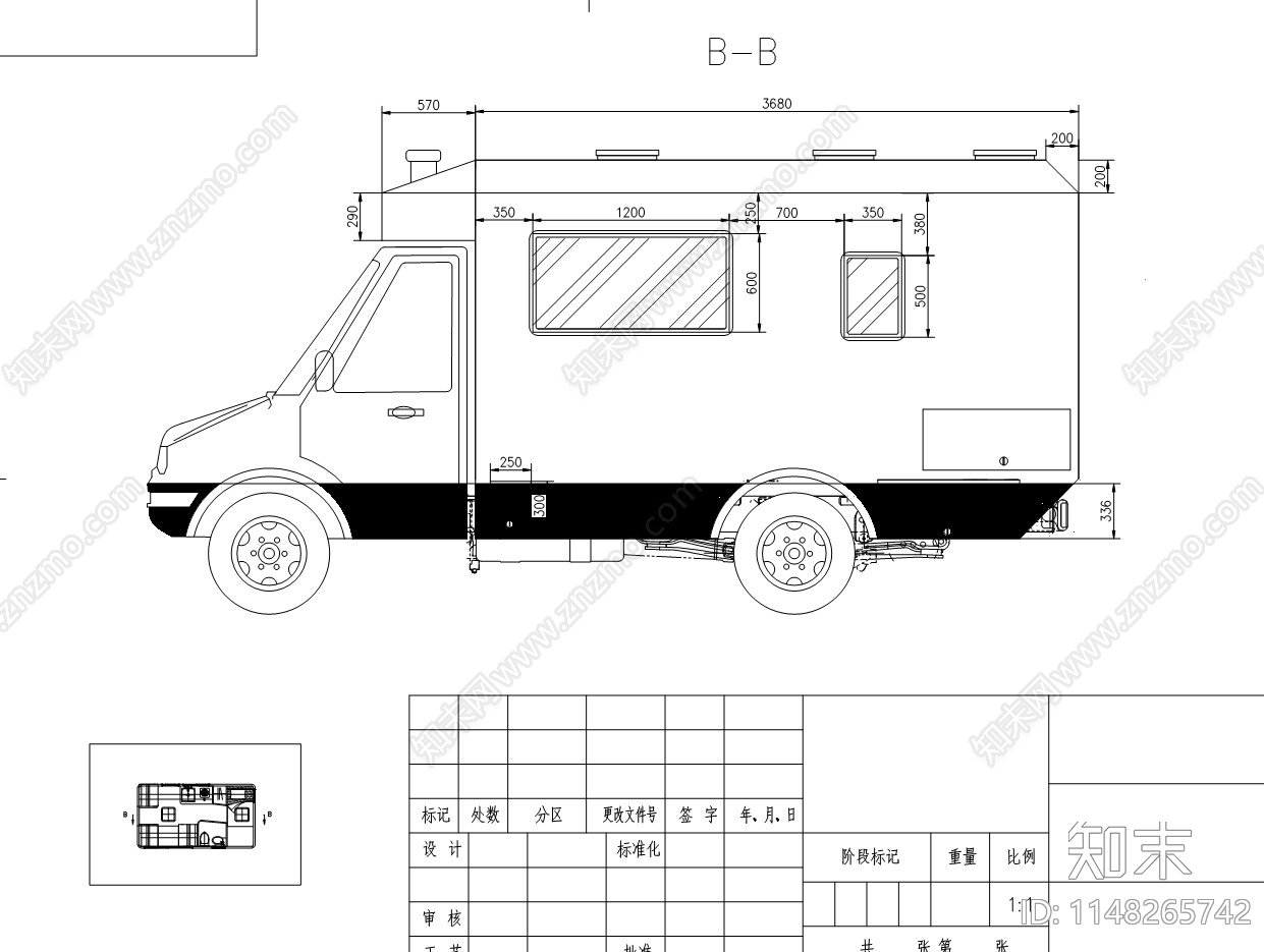 房车内部cad施工图下载【ID:1148265742】