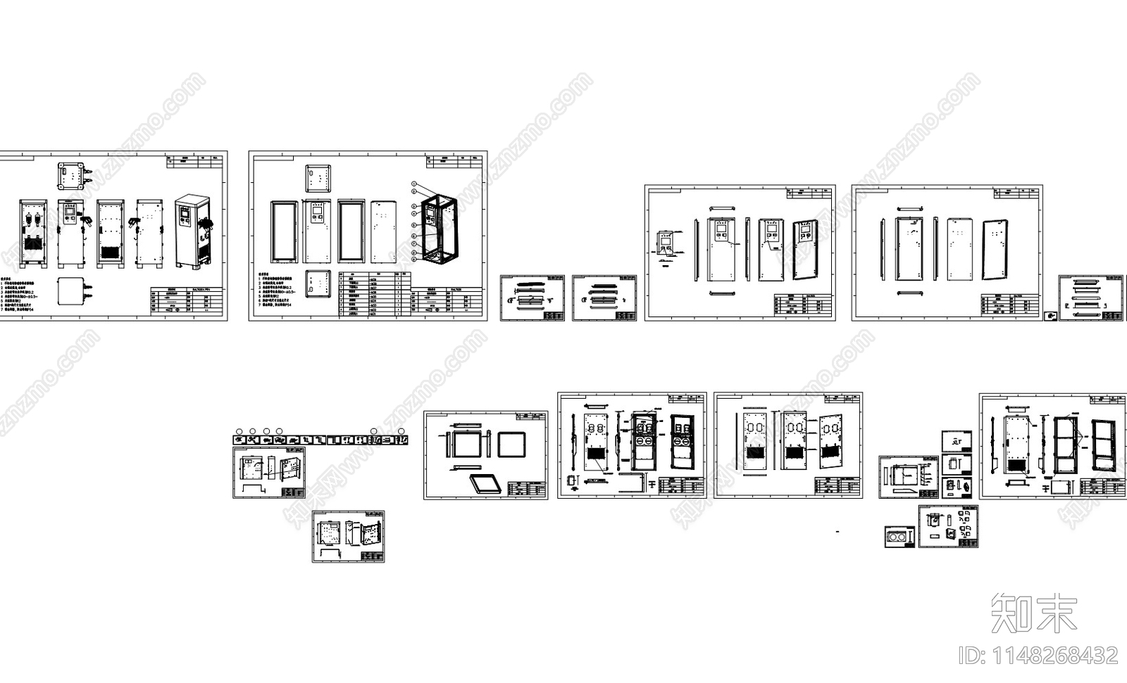 60KW充电桩cad施工图下载【ID:1148268432】