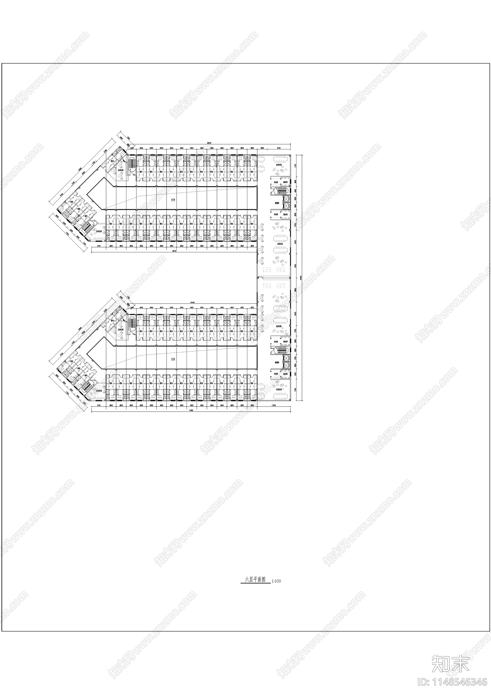 现代学校建筑cad施工图下载【ID:1148546346】