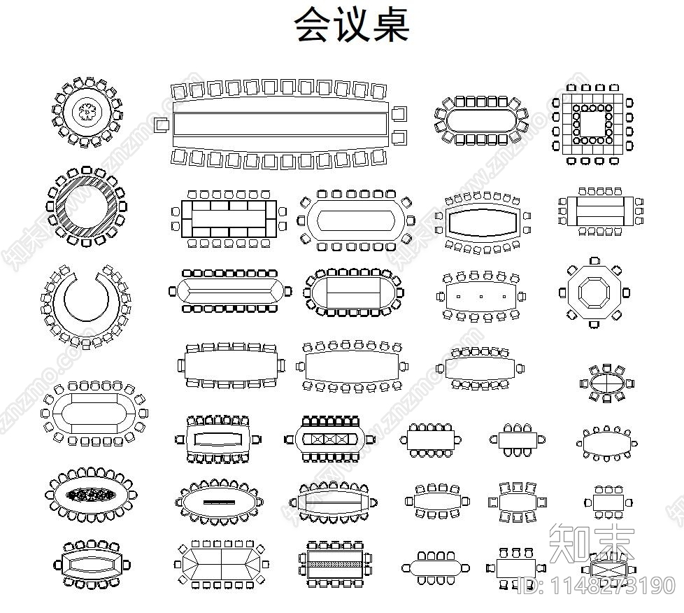 工装办公图库cad施工图下载【ID:1148273190】