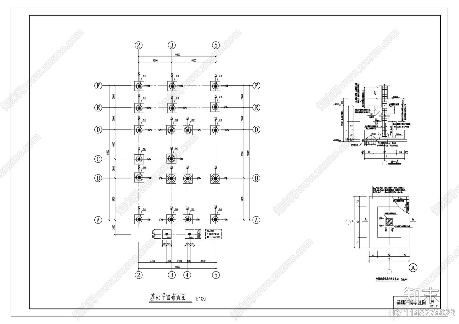 欧式三层自建房建筑cad施工图下载【ID:1148274023】