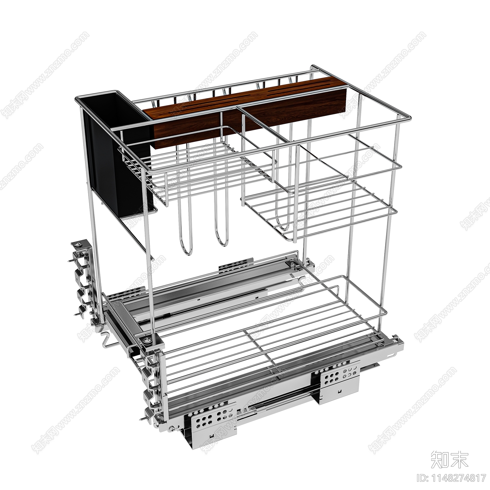 现代厨房沥水架3D模型下载【ID:1148274817】
