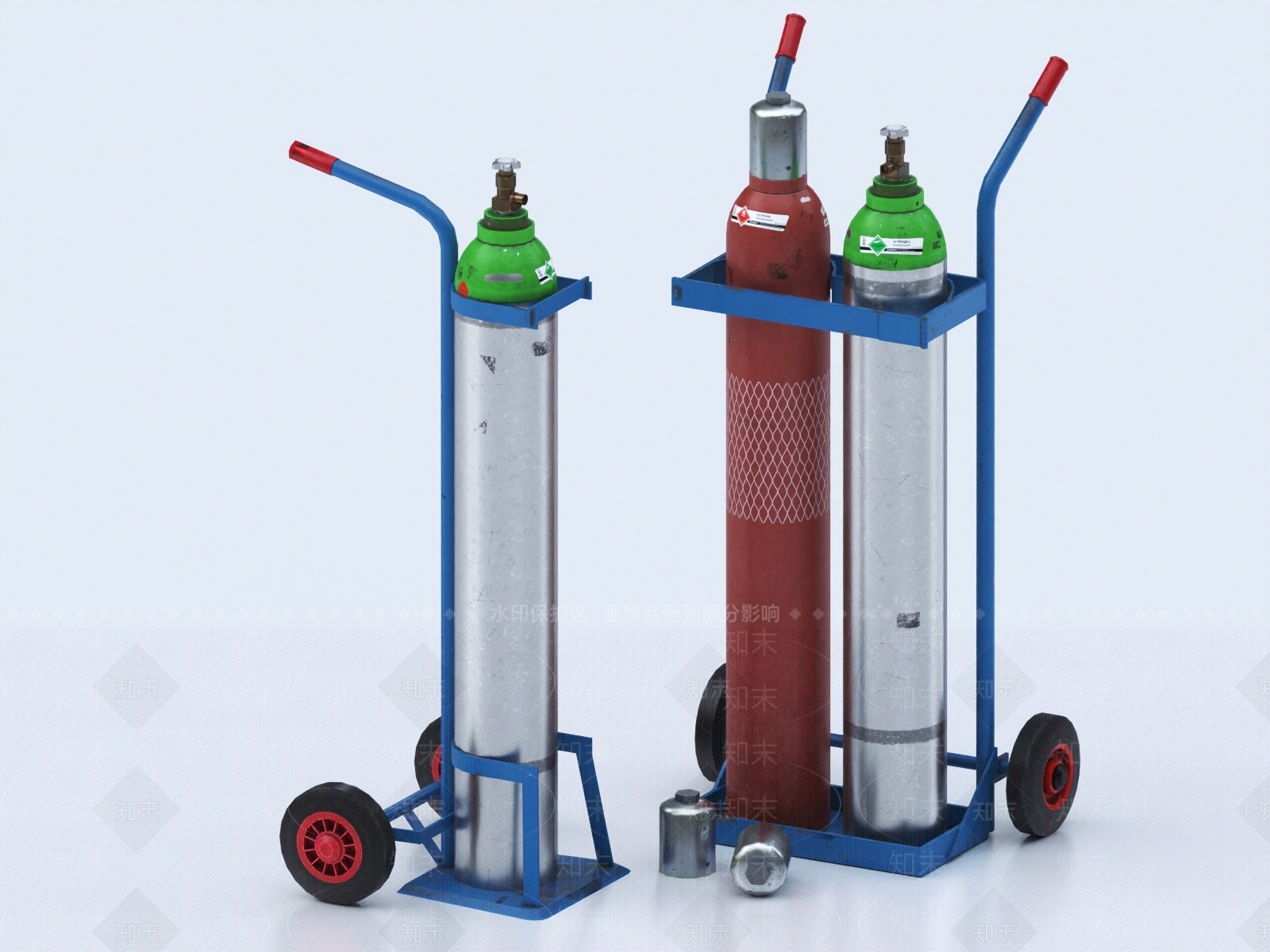 手推车3D模型下载【ID:1148277010】