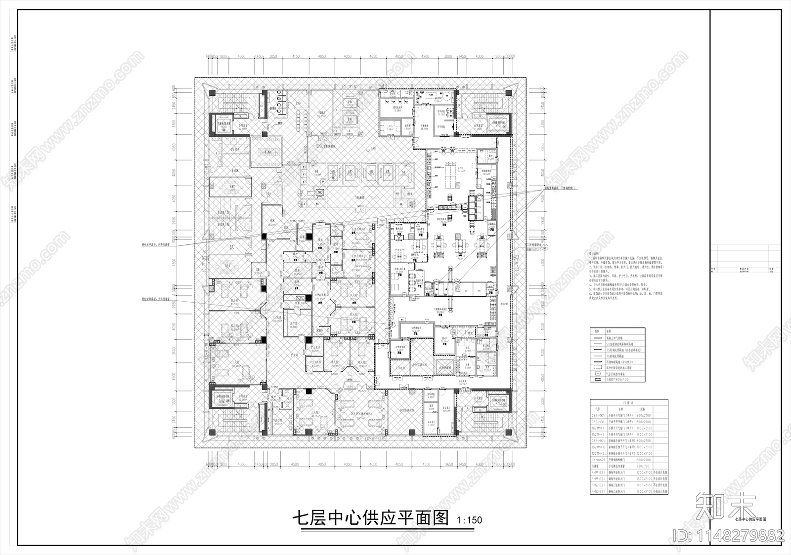 医院牙科手术室室内cad施工图下载【ID:1148279882】