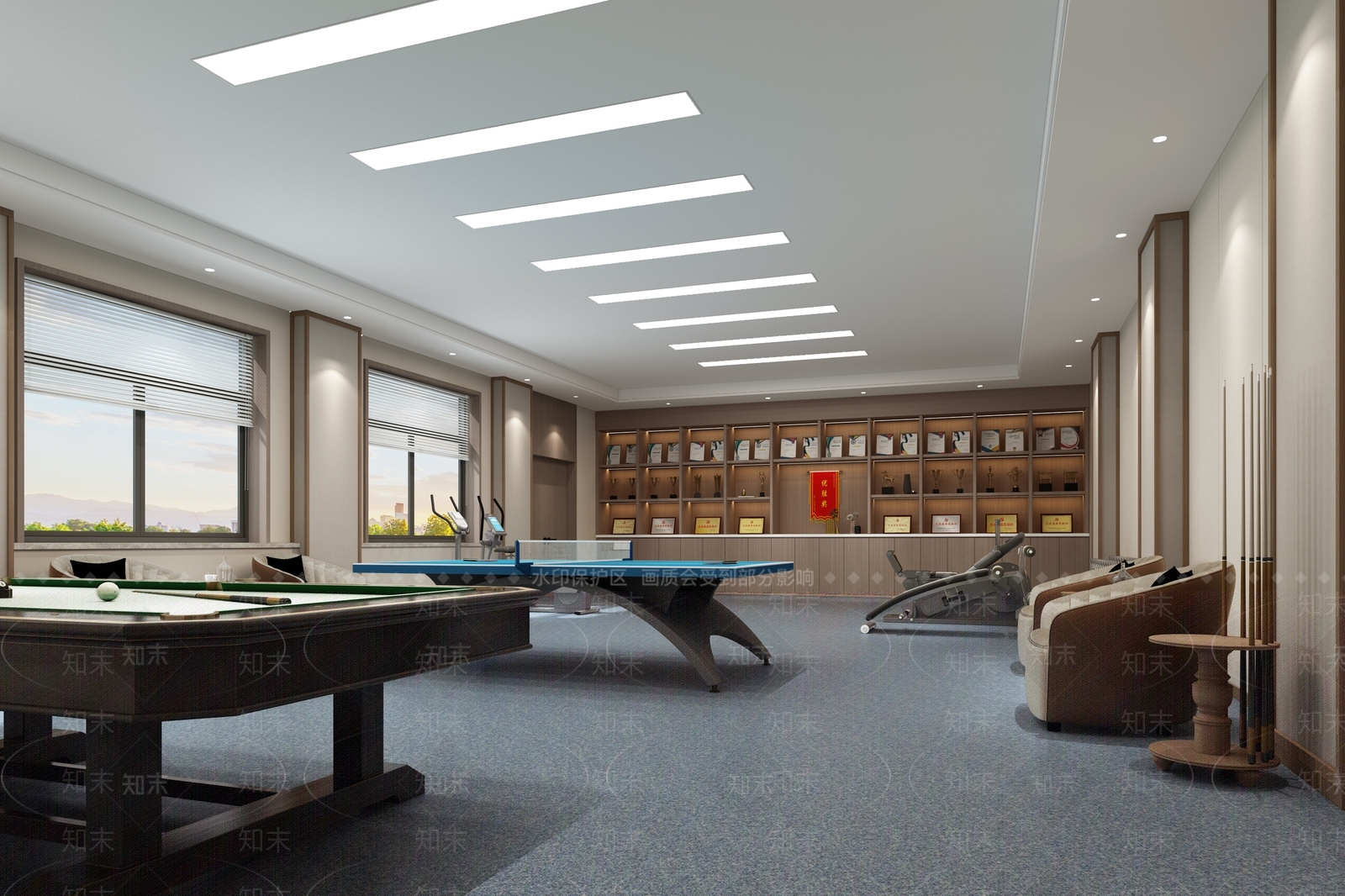 现代活动中心3D模型下载【ID:1148281621】