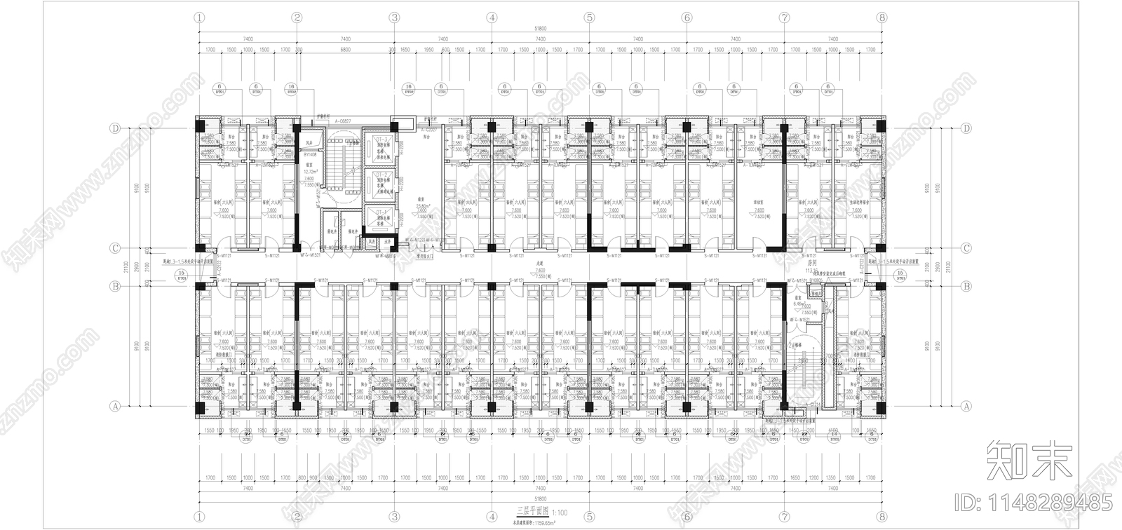 学生公寓建筑施工图下载【ID:1148289485】