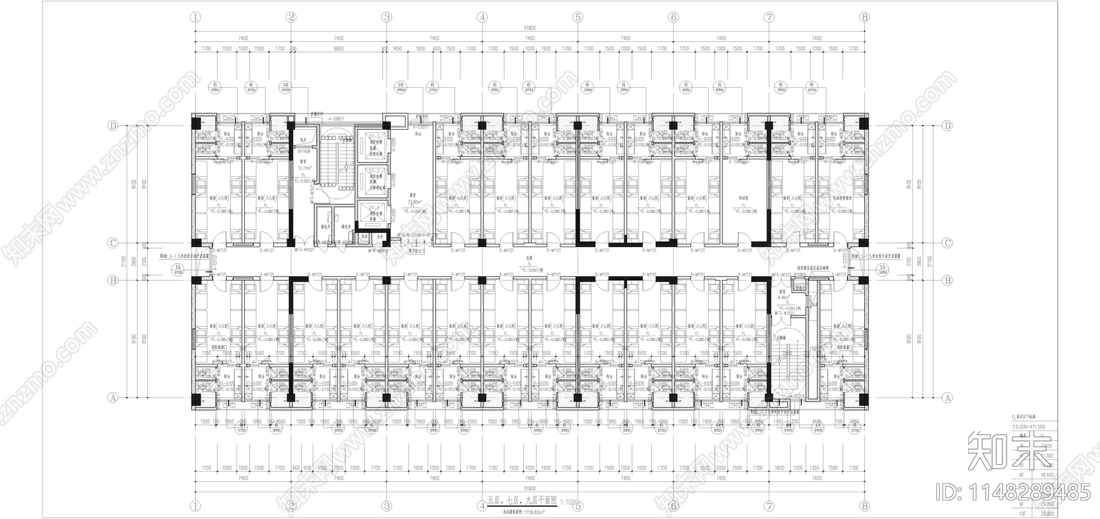 学生公寓建筑施工图下载【ID:1148289485】