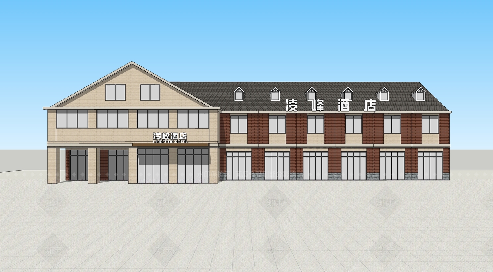 现代酒店SU模型下载【ID:1148294928】