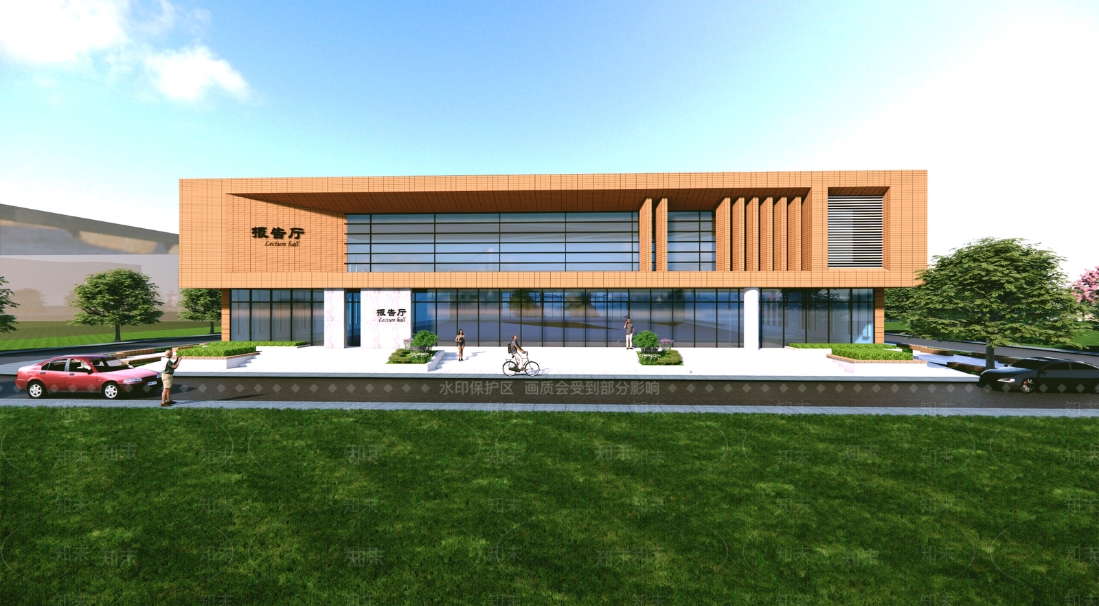 现代风格学校报告厅SU模型下载【ID:1148322305】