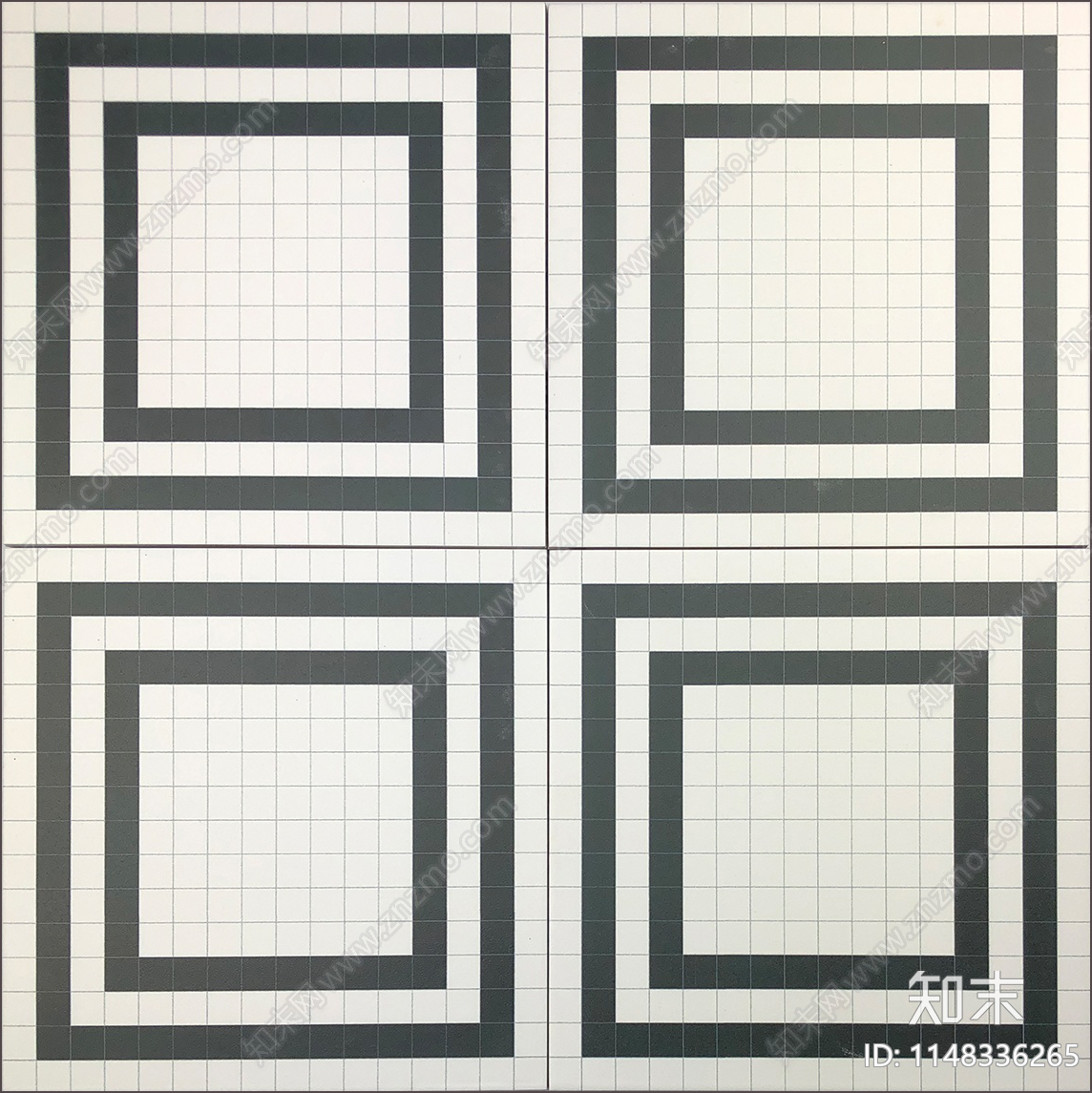 黑色几何图形拼花花砖贴图下载【ID:1148336265】
