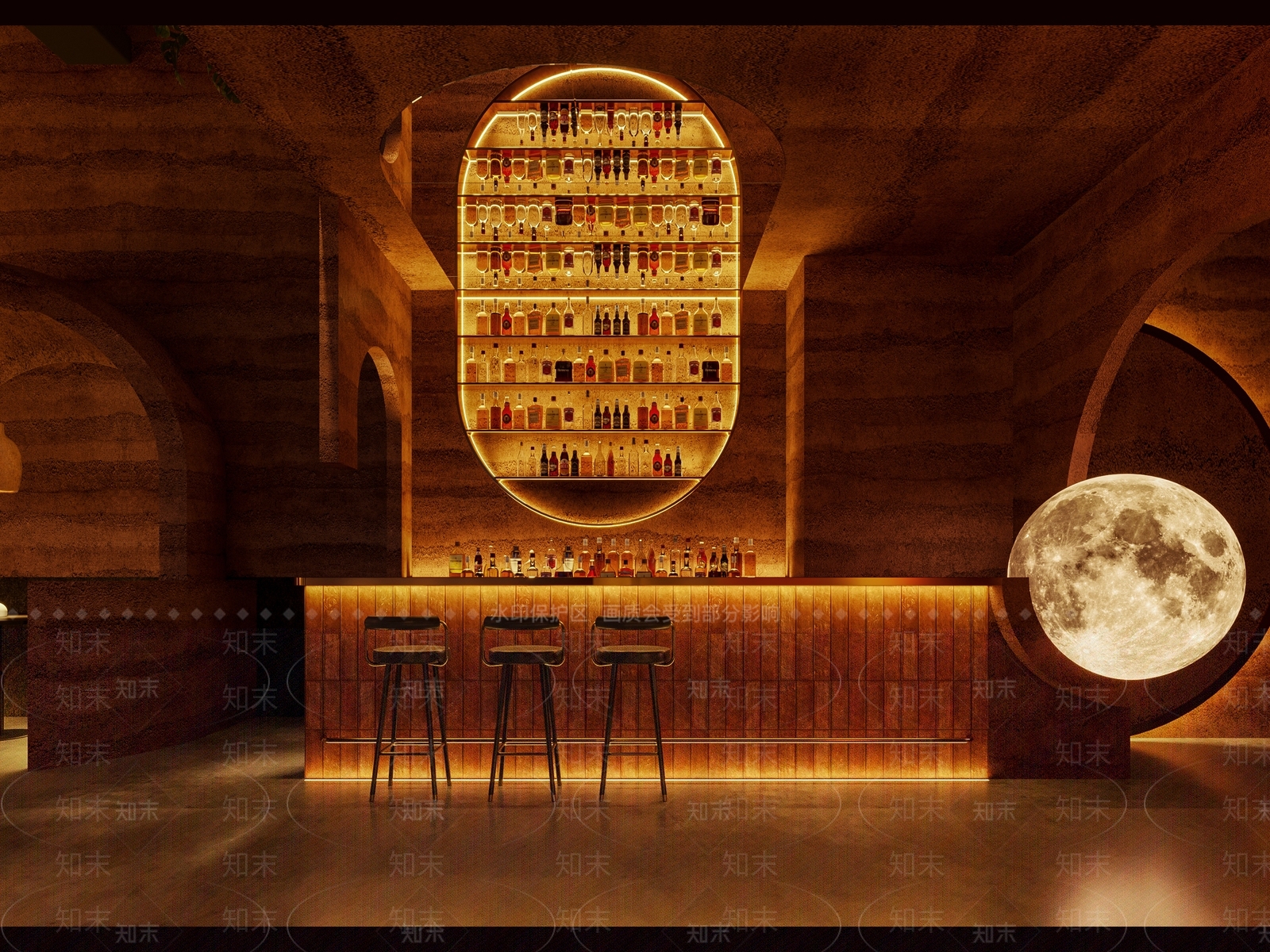 现代酒吧3D模型下载【ID:1148340526】