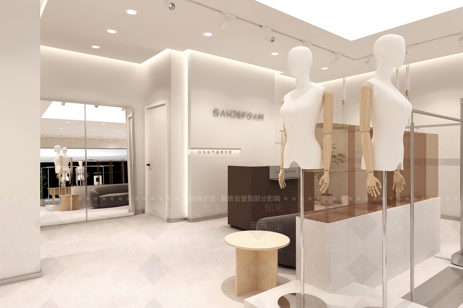 现代服装鞋店3D模型下载【ID:1148341888】