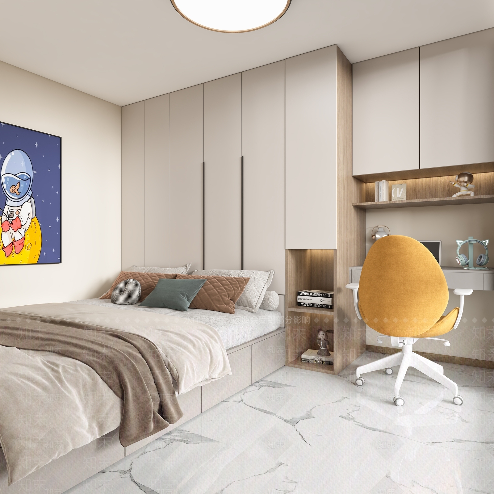 现代loft客餐厅3D模型下载【ID:1148353003】