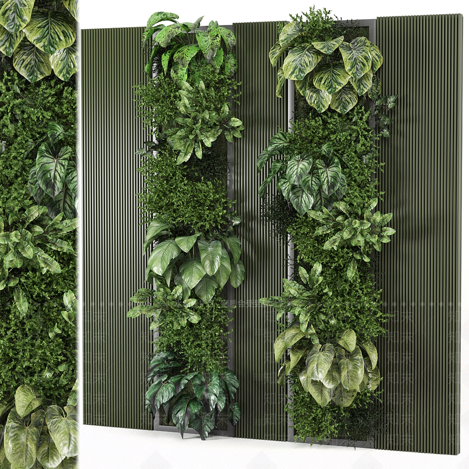 植物墙3D模型下载【ID:1148356893】