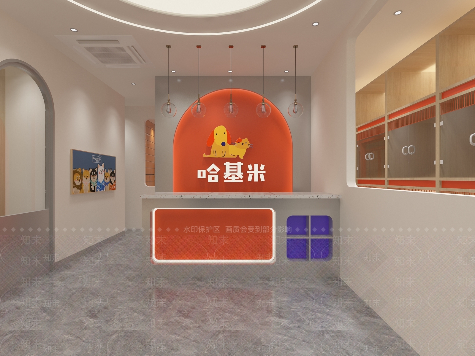 现代美容院3D模型下载【ID:1214121540】