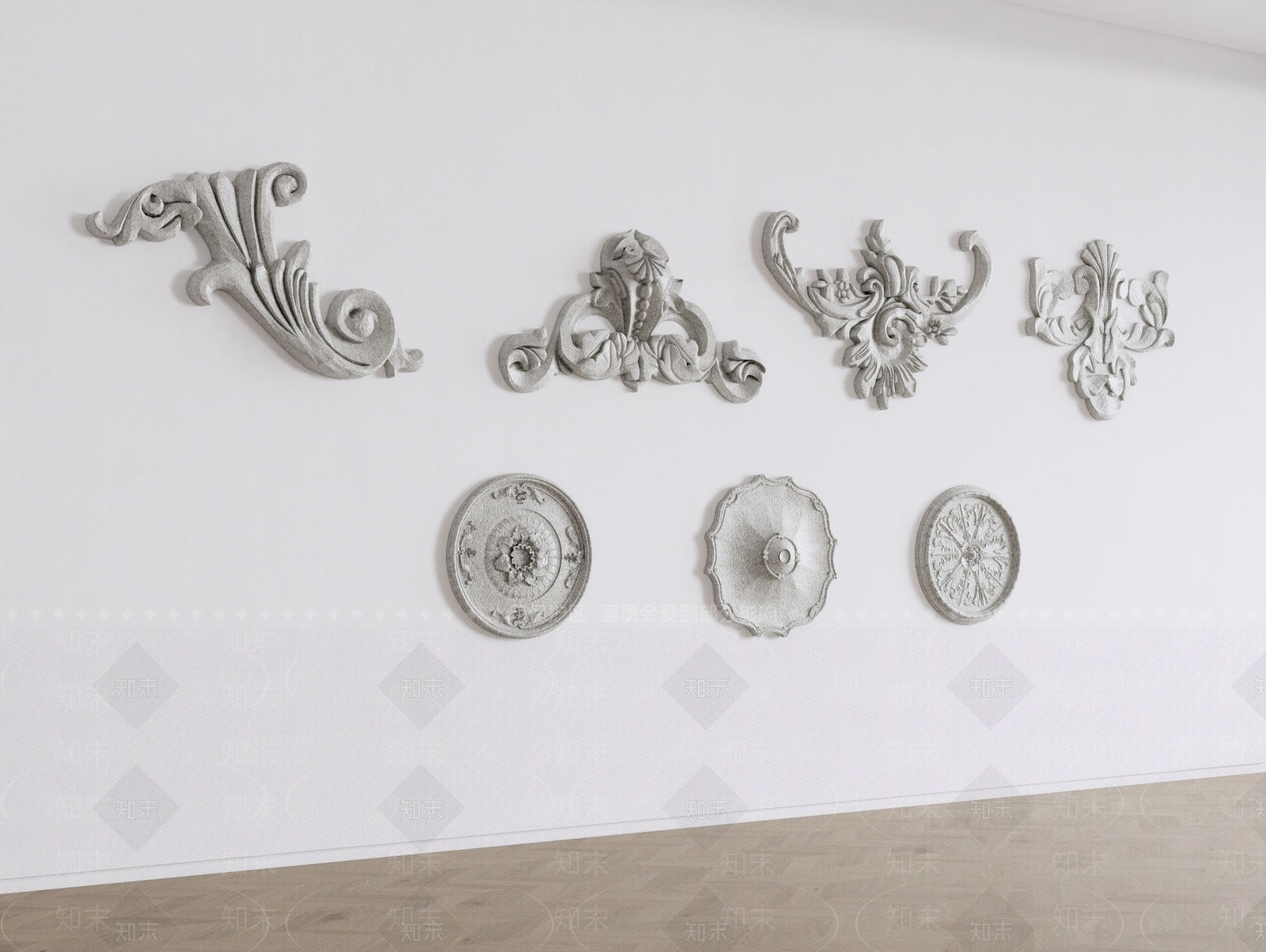 法式浮雕SU模型下载【ID:1148363743】