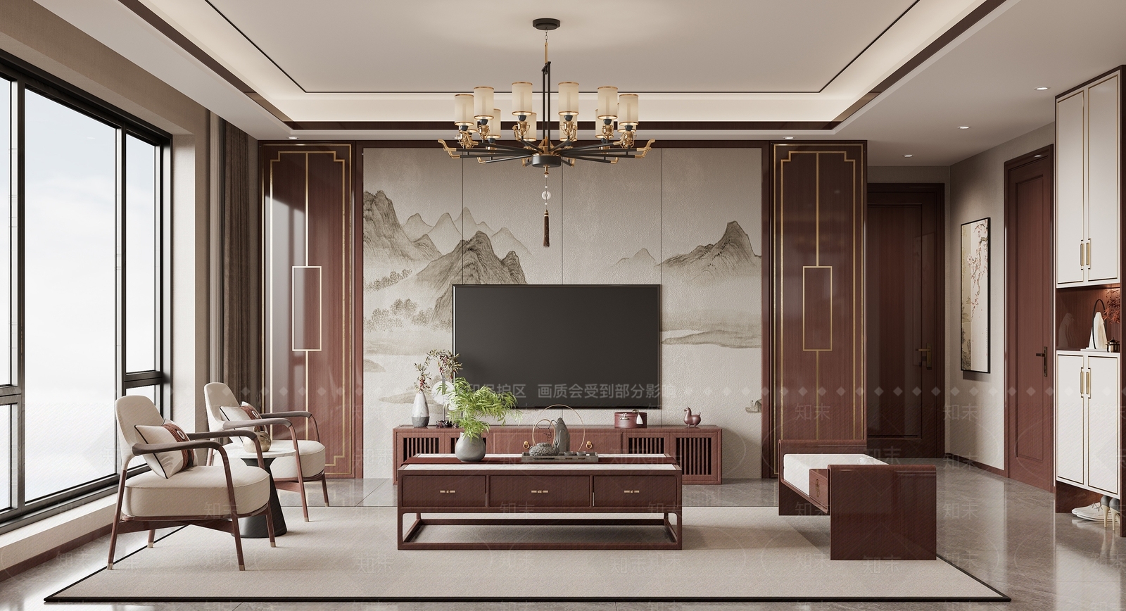 新中式酒窖3D模型下载【ID:1214121605】