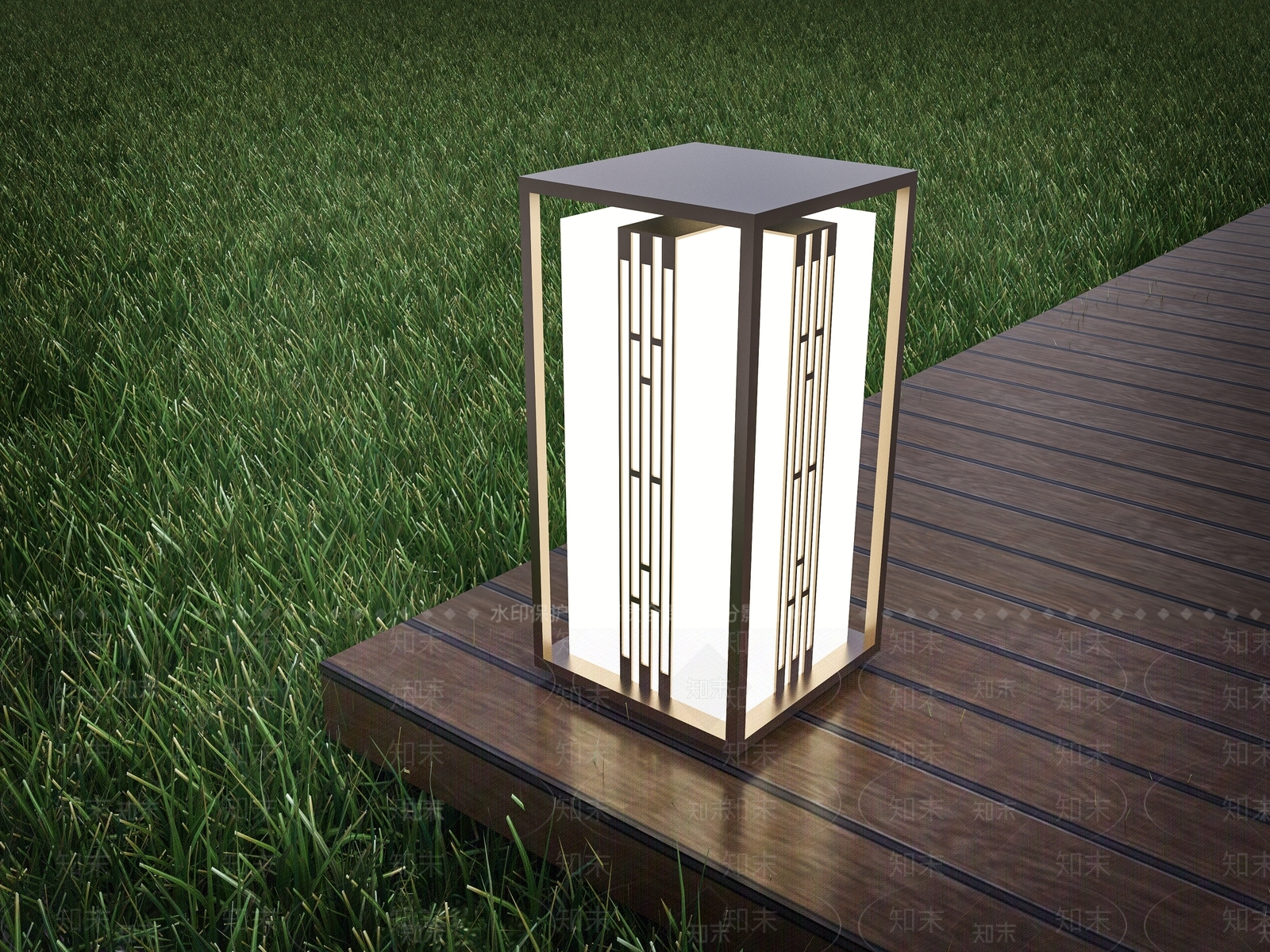 新中式户外灯SU模型下载【ID:1148366743】