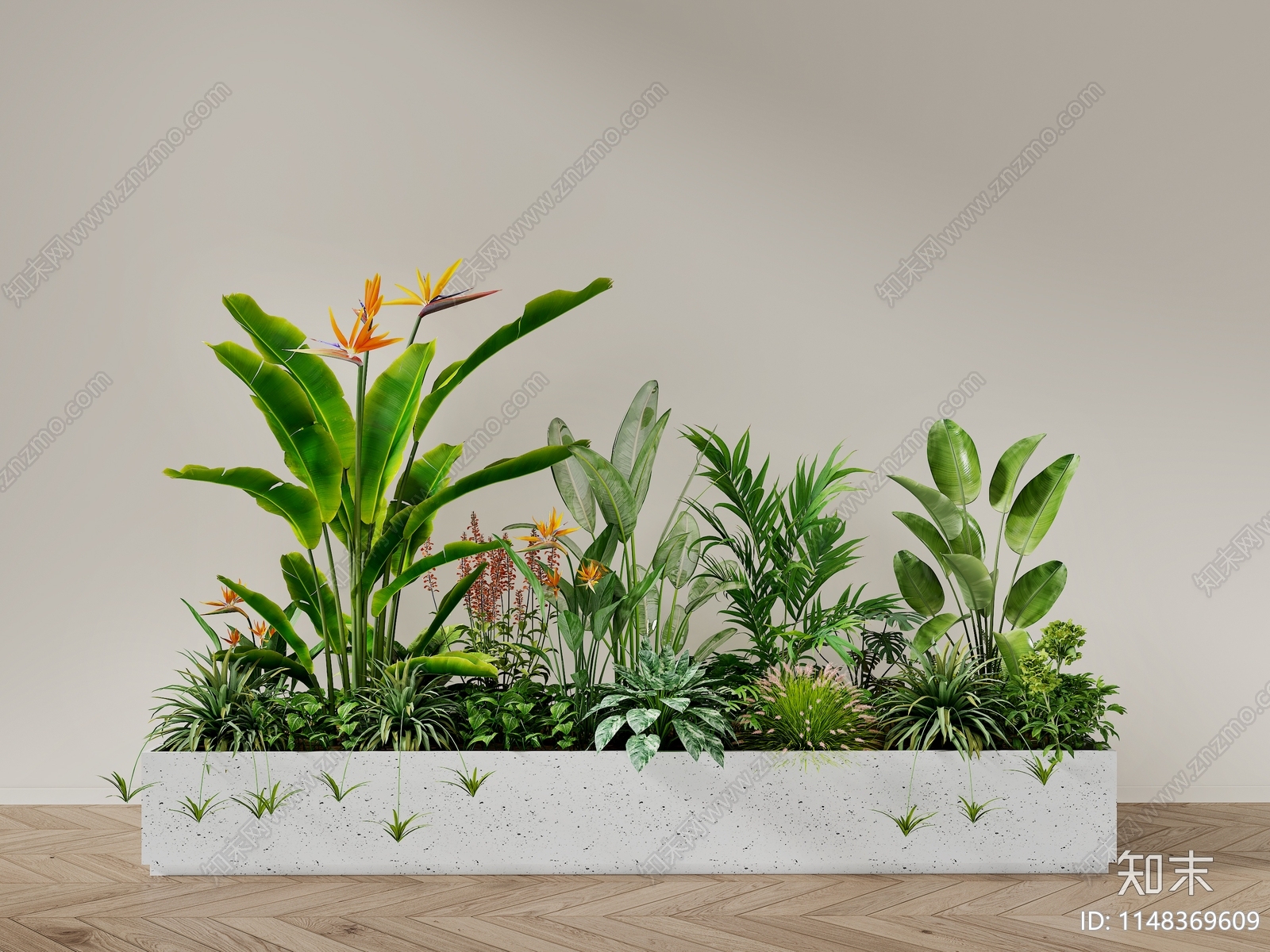 植物堆3D模型下载【ID:1148369609】