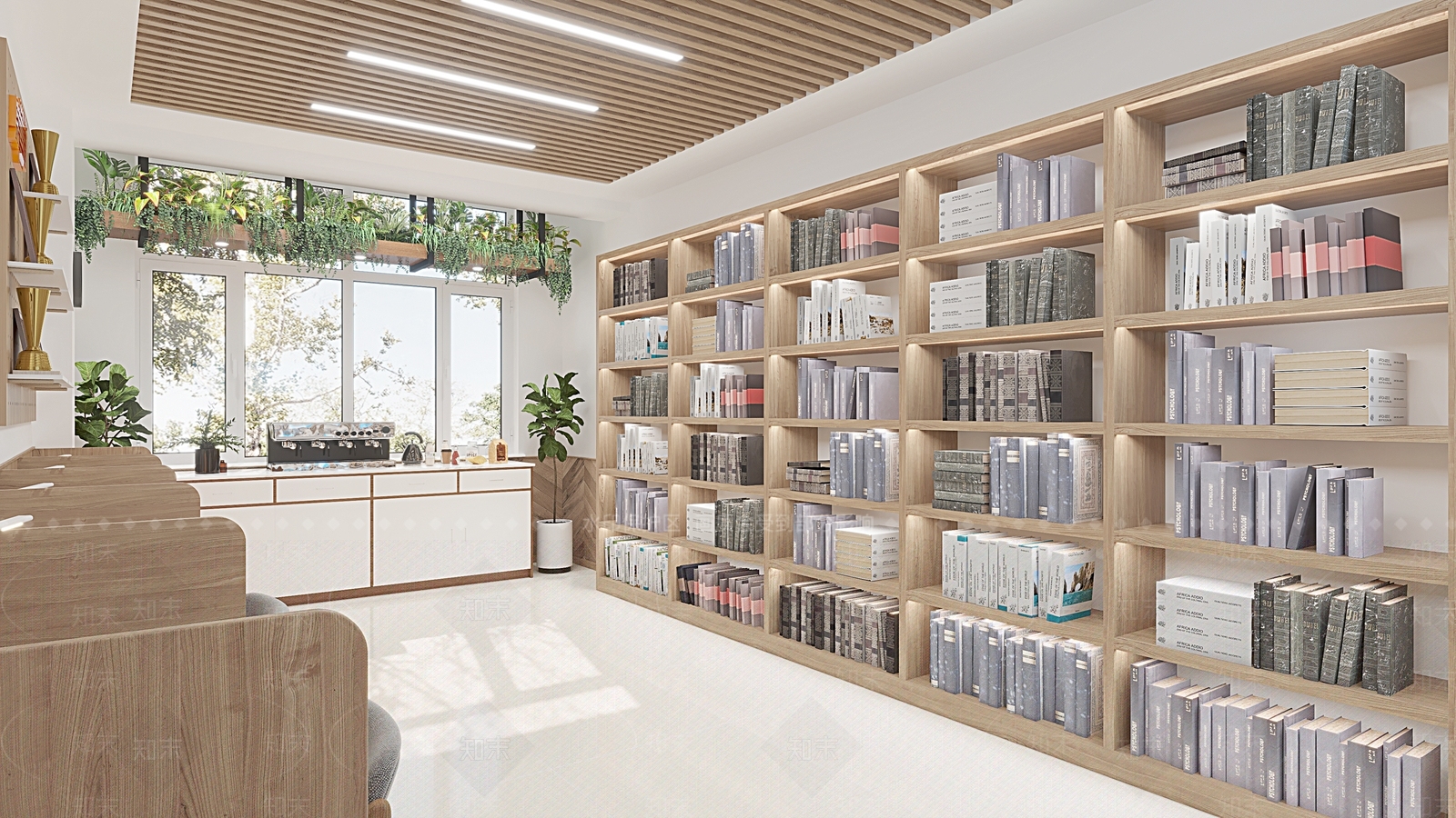现代书店3D模型下载【ID:1148374392】