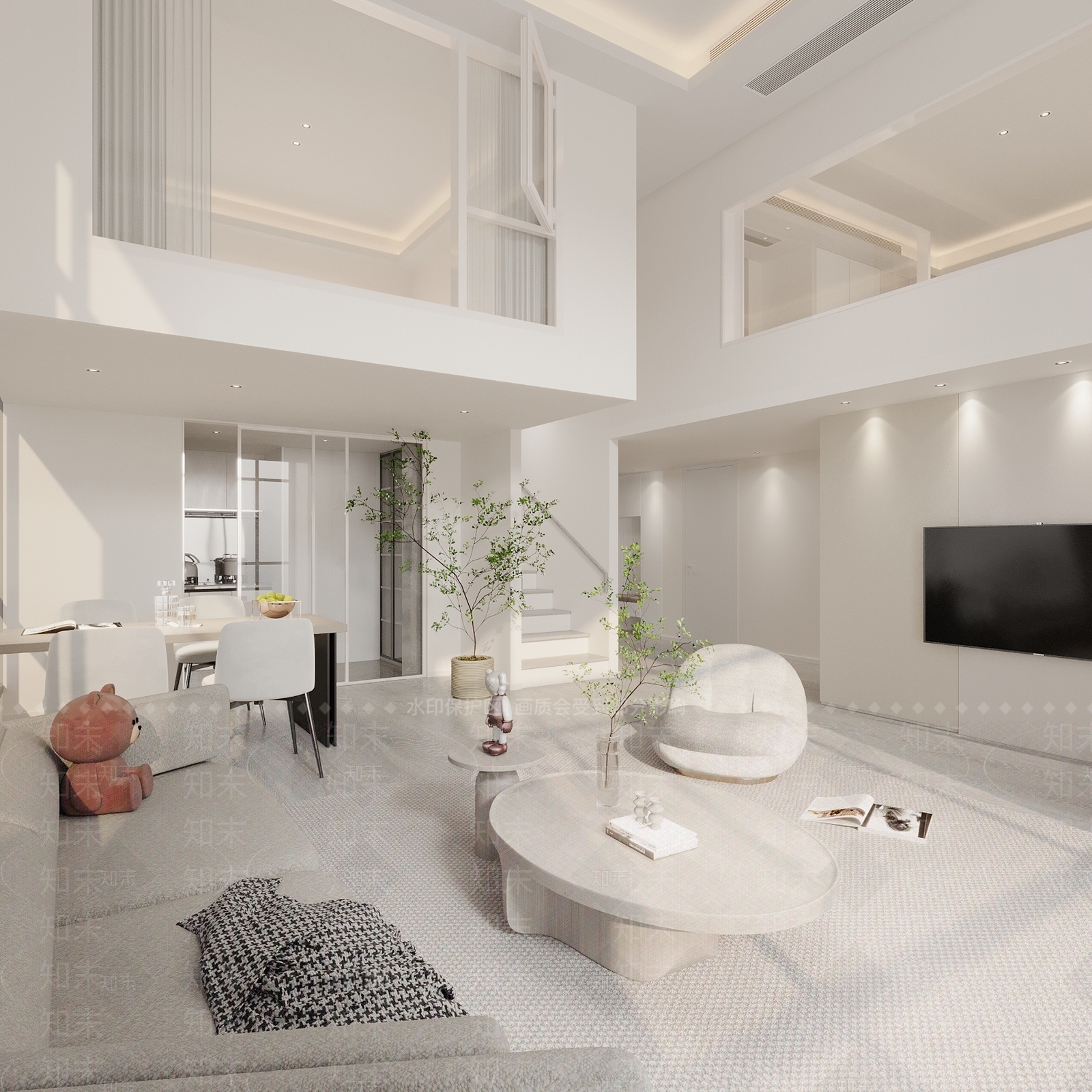 现代简约公寓3D模型下载【ID:1148383289】