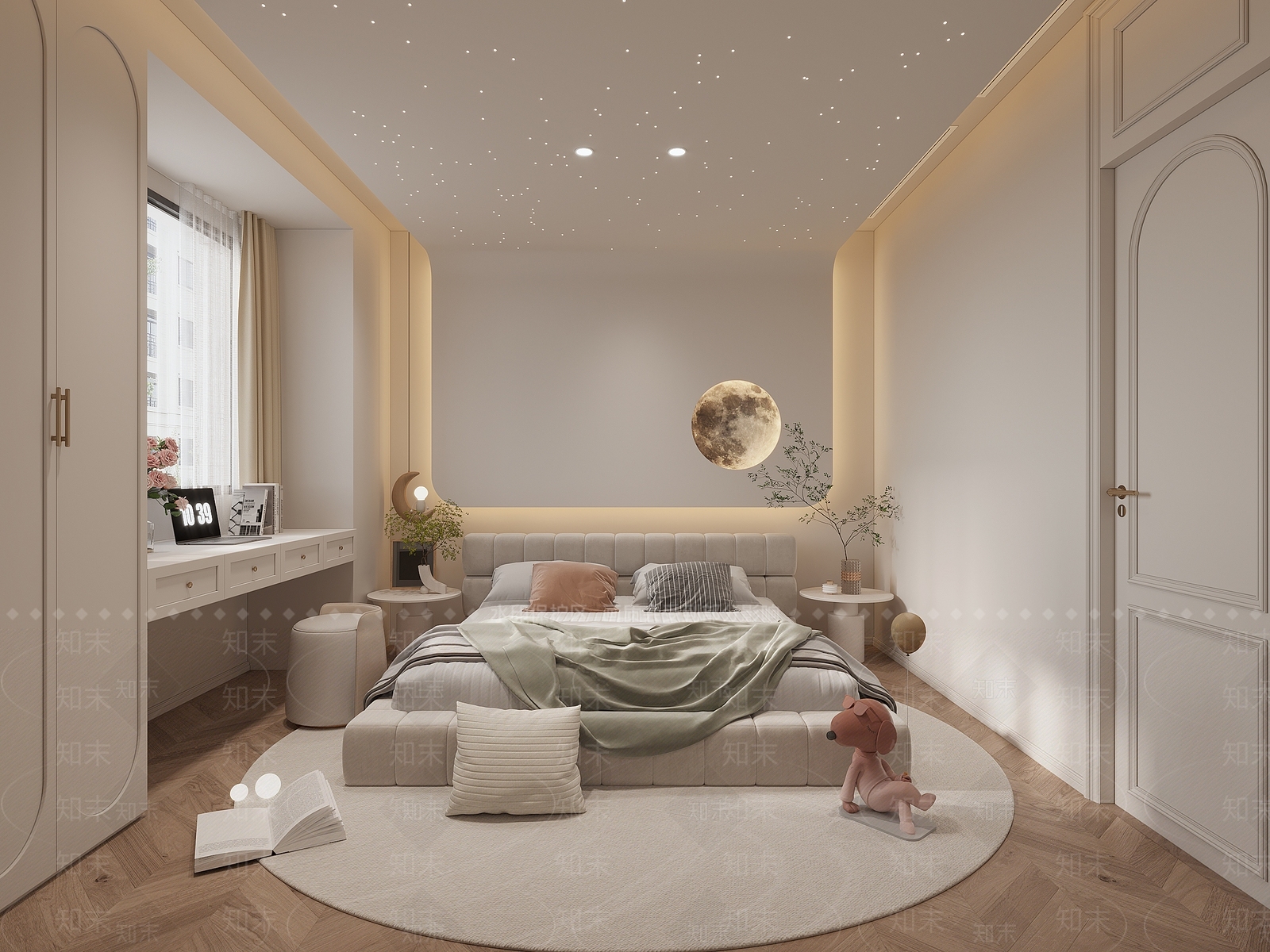 法式单开门3D模型下载【ID:1214122725】