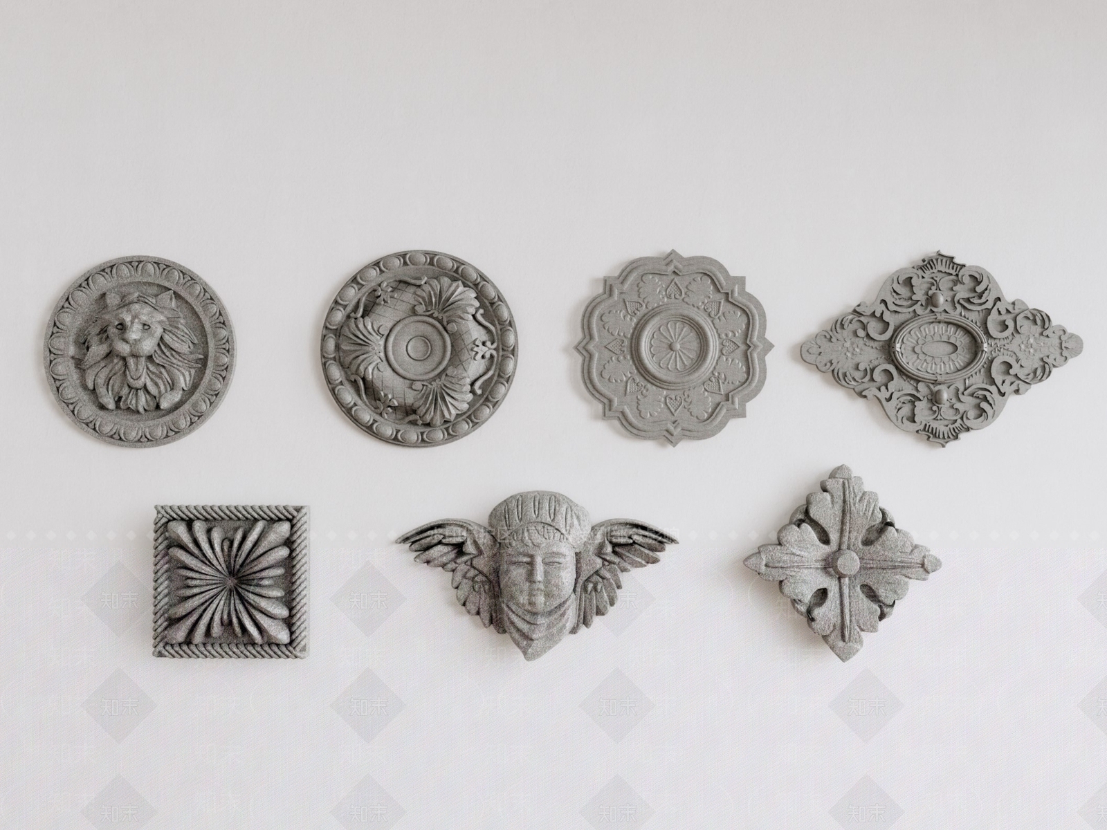 欧式古典雕花SU模型下载【ID:1148386414】