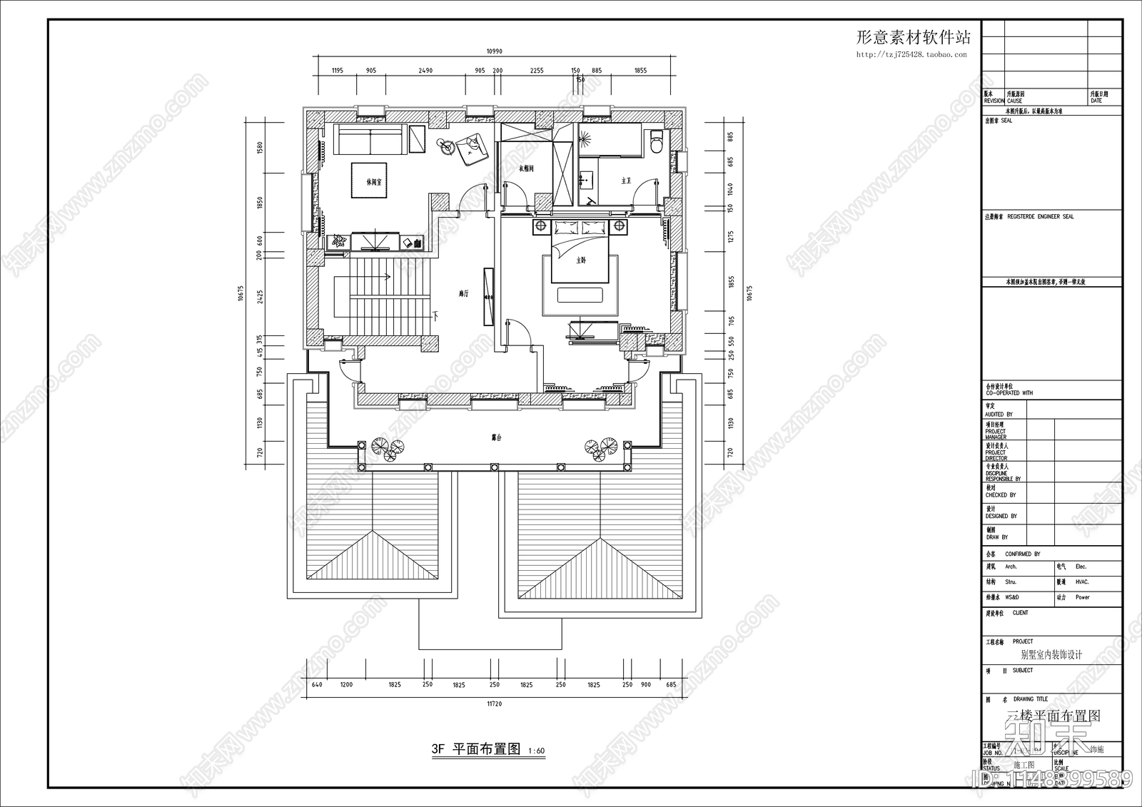 中式别墅室内cad施工图下载【ID:1148399589】