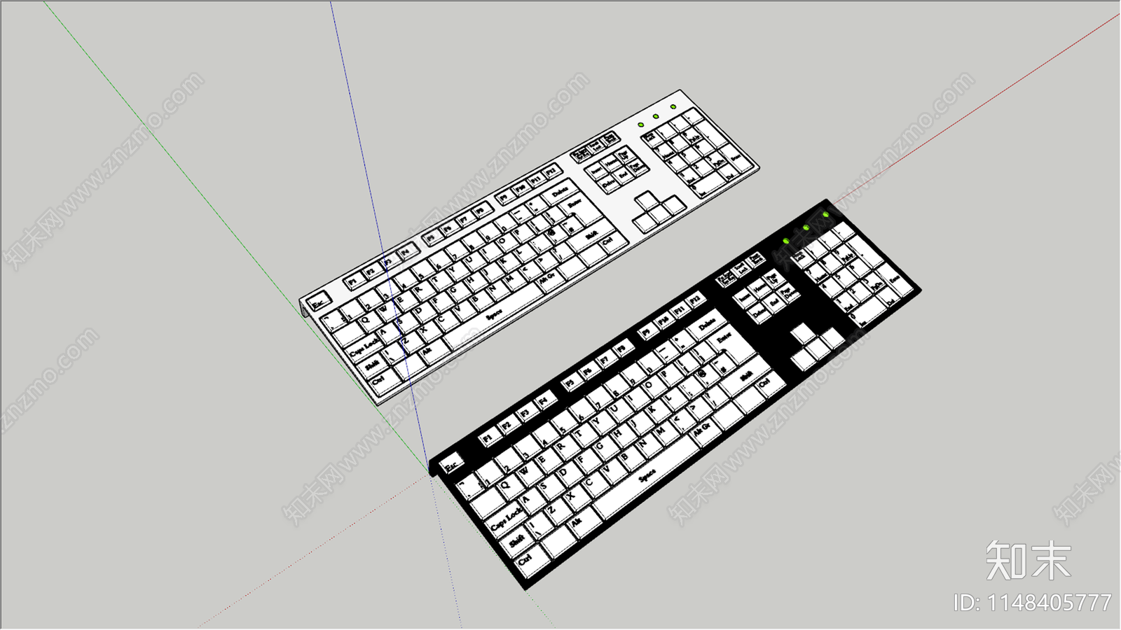 键盘SU模型下载【ID:1148405777】