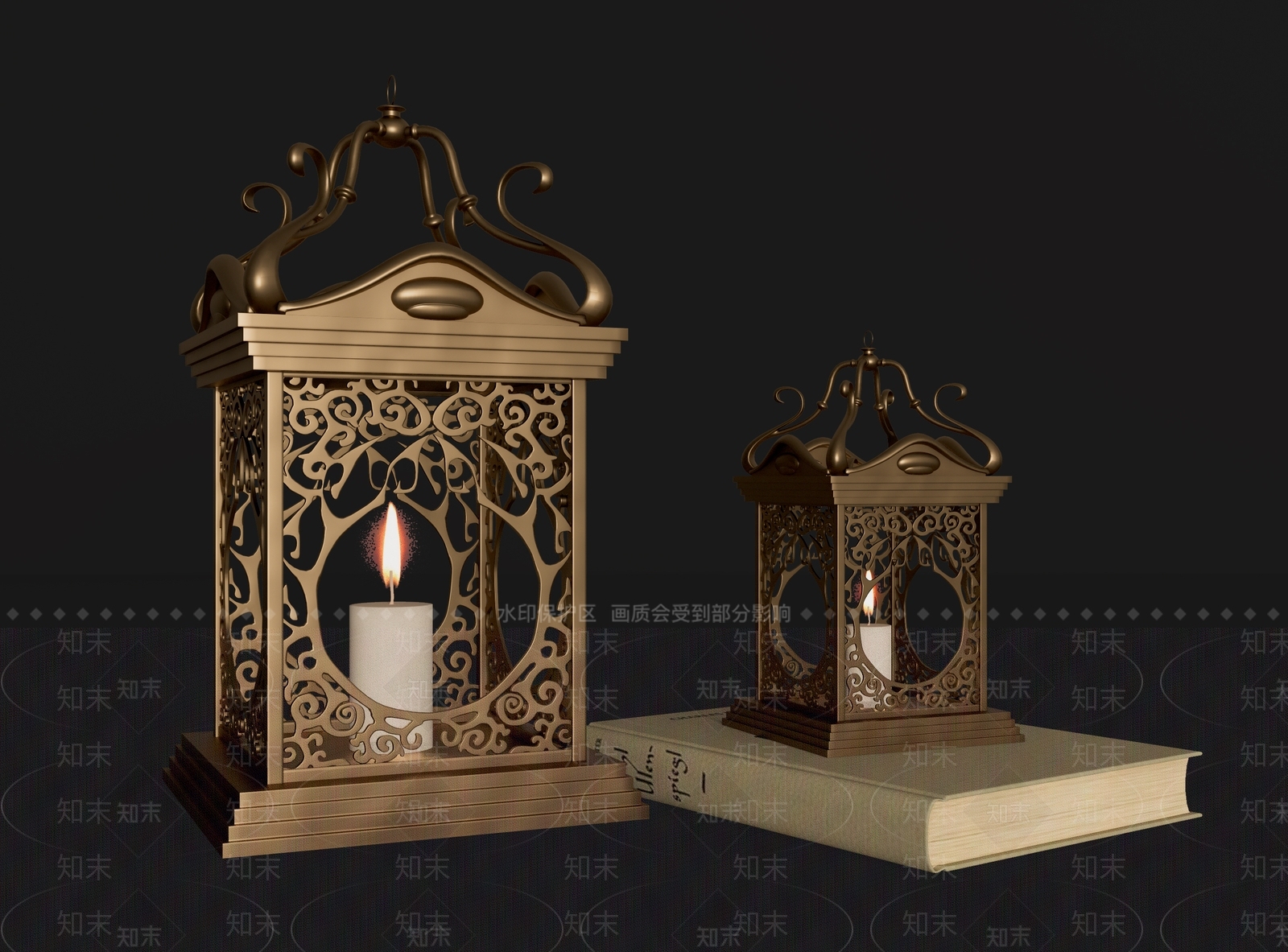 新中式室外落地灯SU模型下载【ID:1148410222】