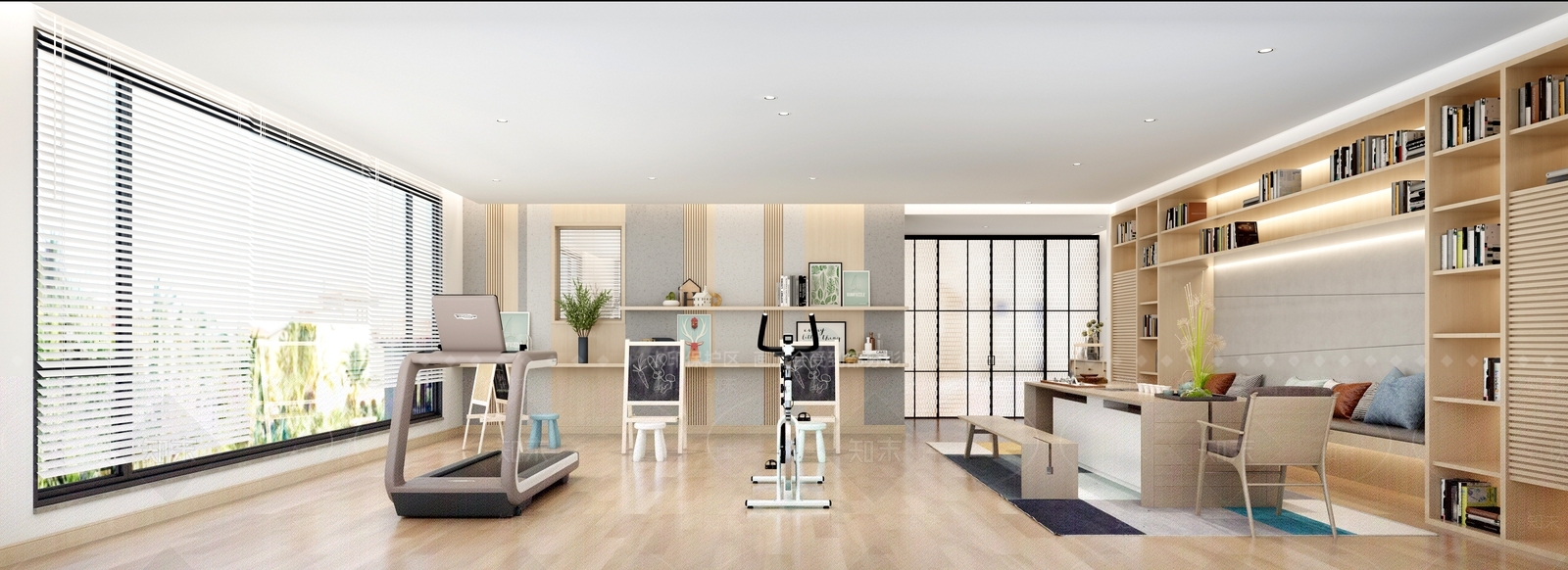 现代健身房3D模型下载【ID:1148410878】