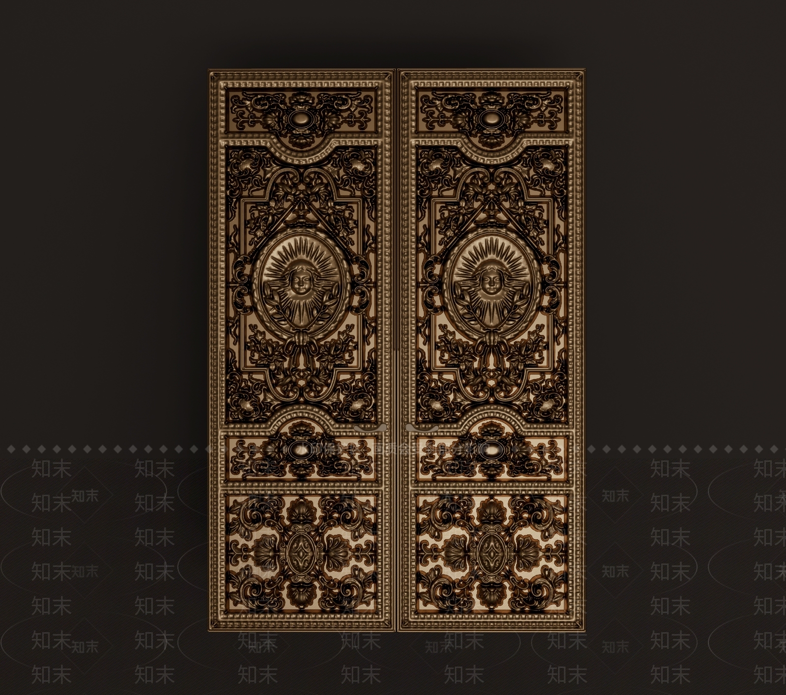 古典大门SU模型下载【ID:1148414653】