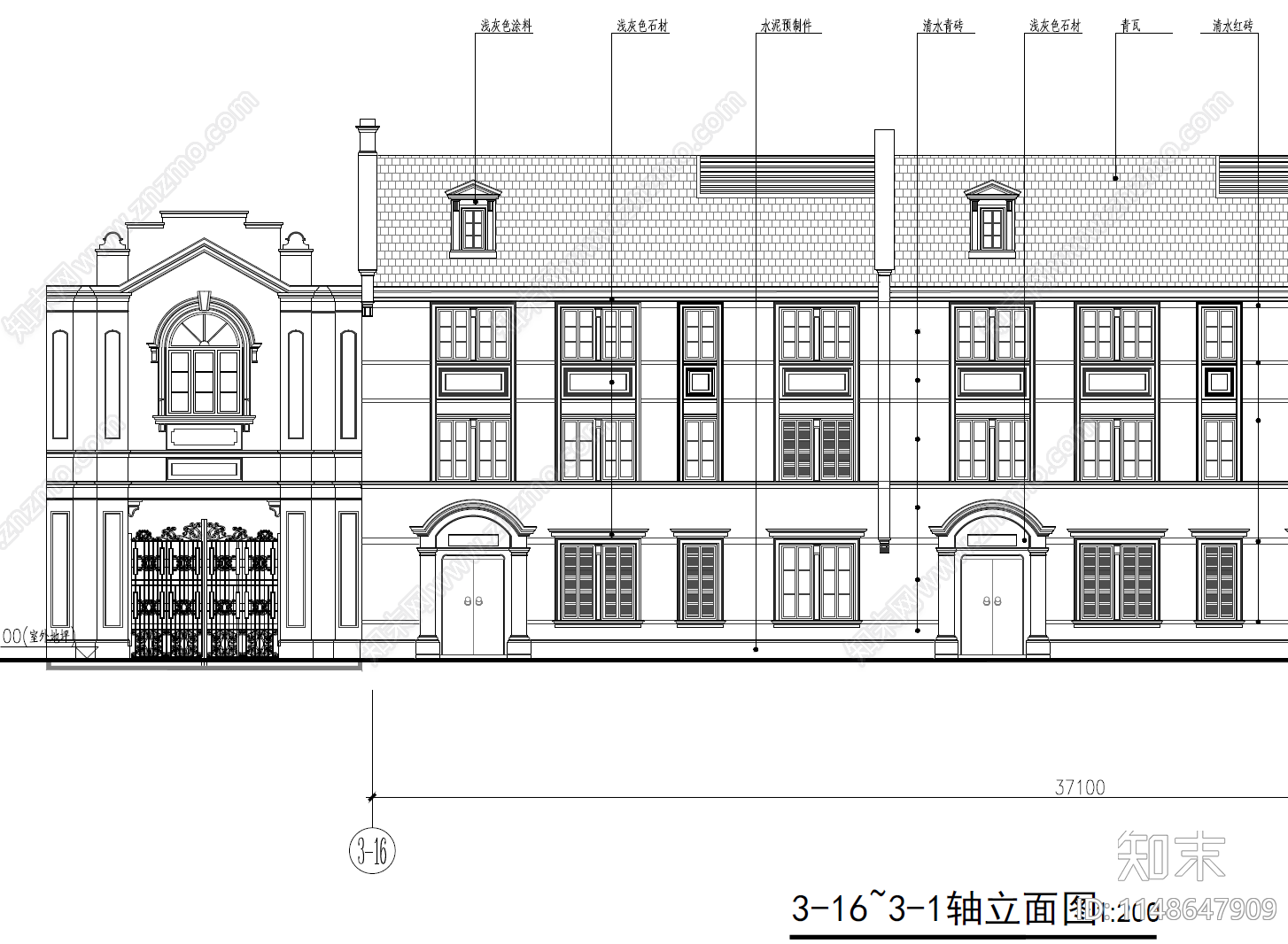 上海虹口区四川北路弘安里历史街区建筑施工图下载【ID:1148647909】