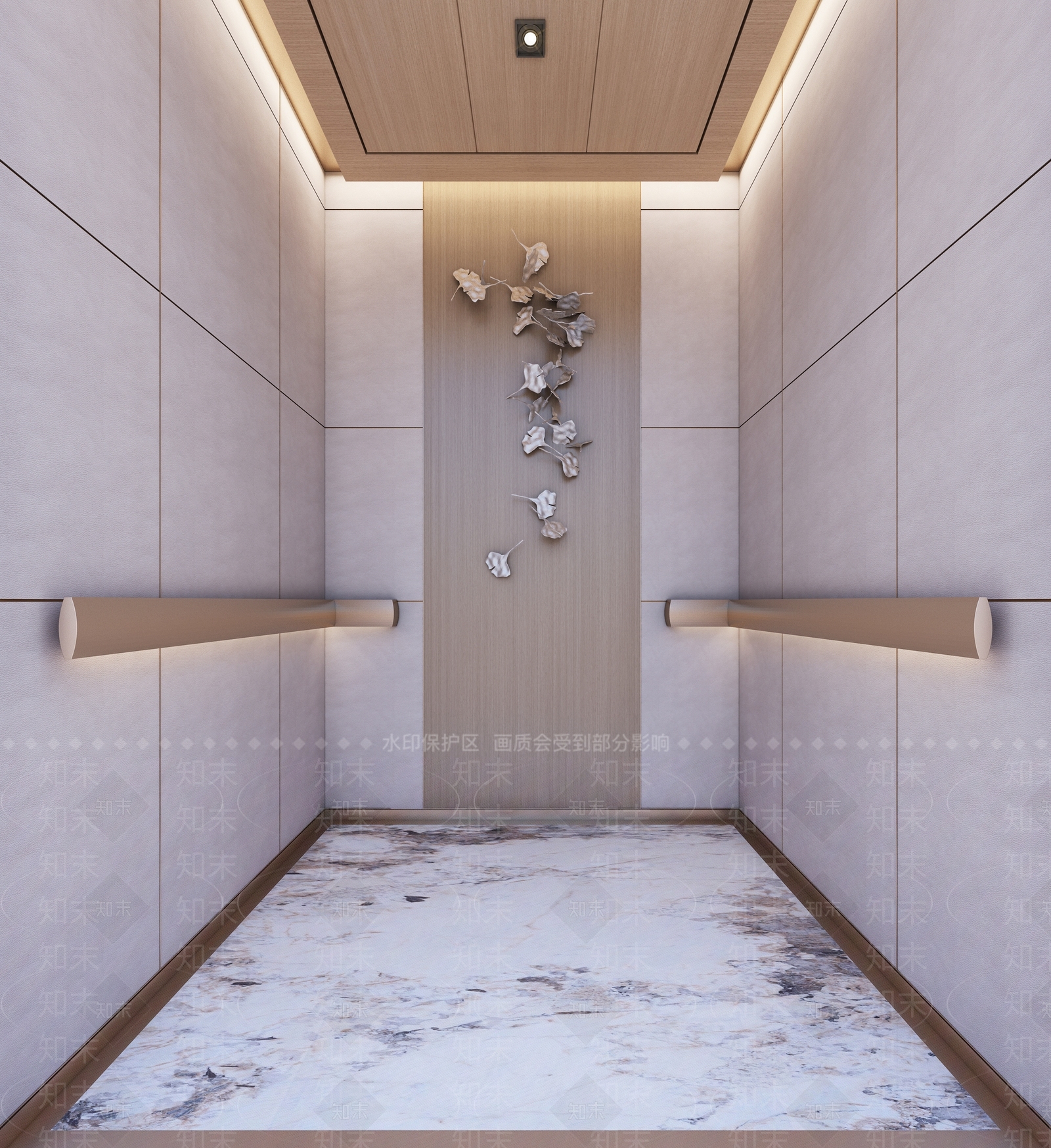 现代电梯轿厢3D模型下载【ID:1148418886】
