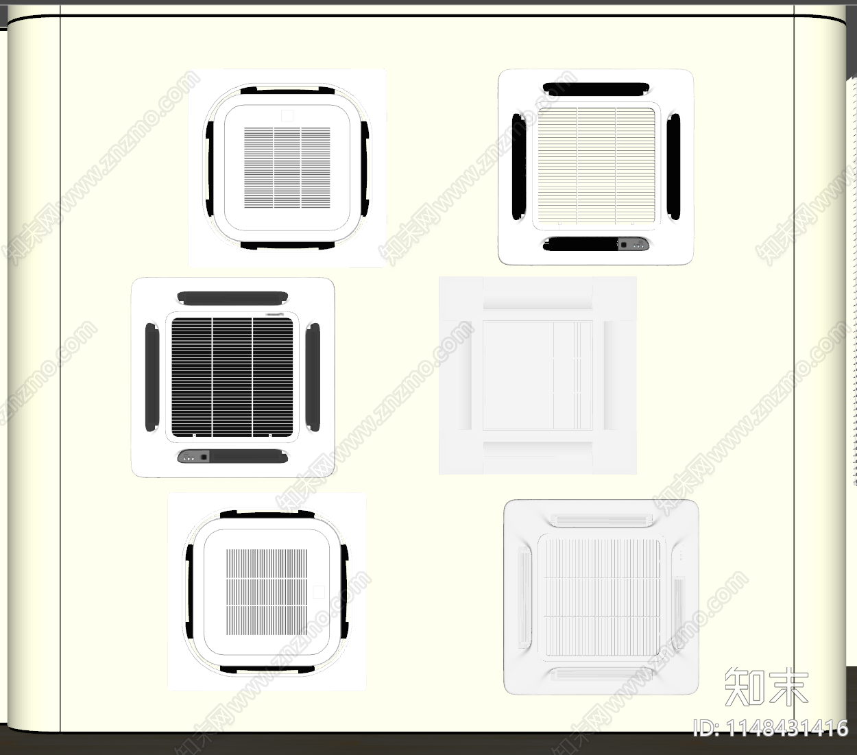 中央空调出风口SU模型下载【ID:1148431416】