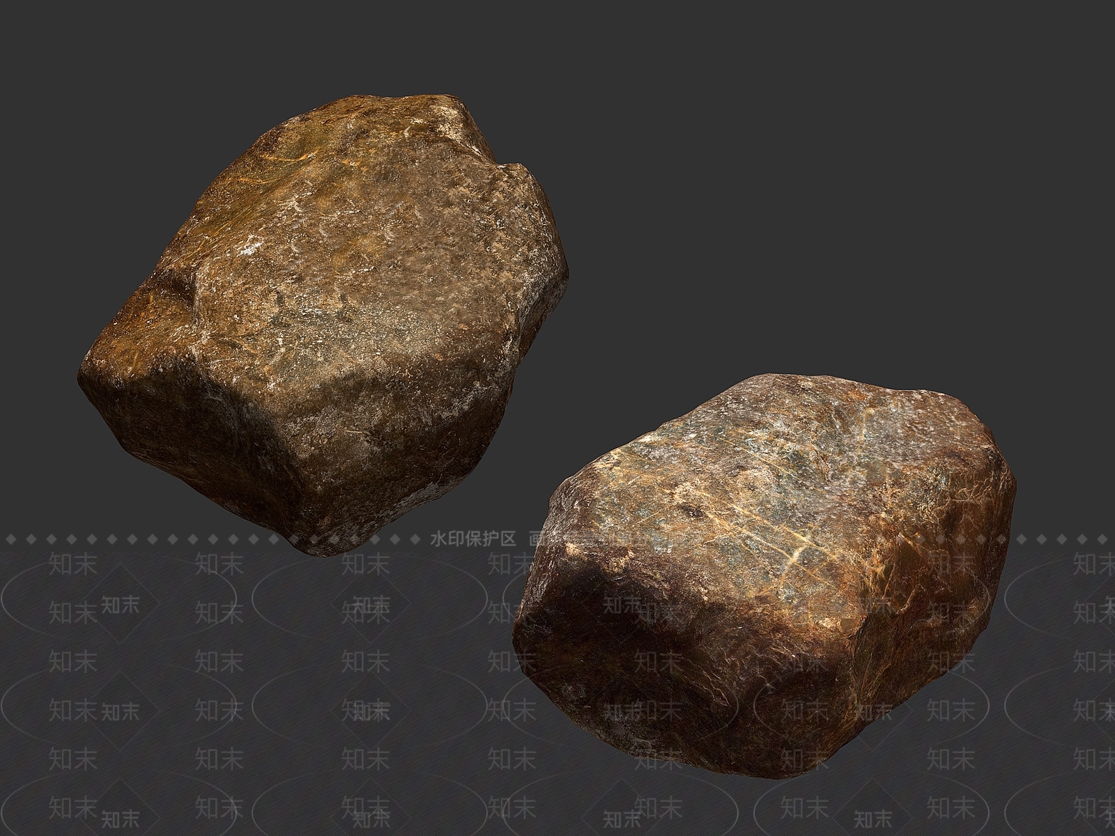 现代石头3D模型下载【ID:1148707467】