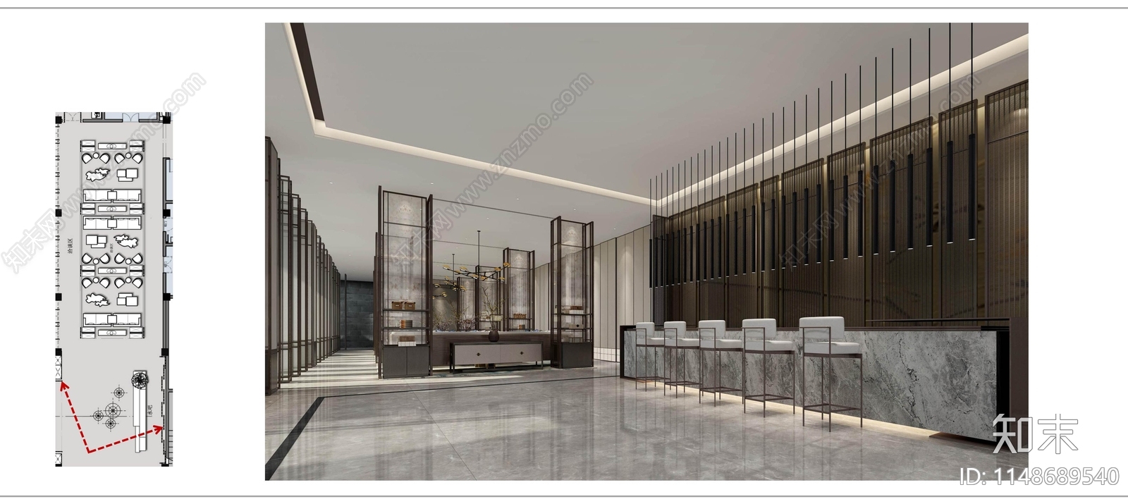 南京江宁东山会所室内cad施工图下载【ID:1148689540】