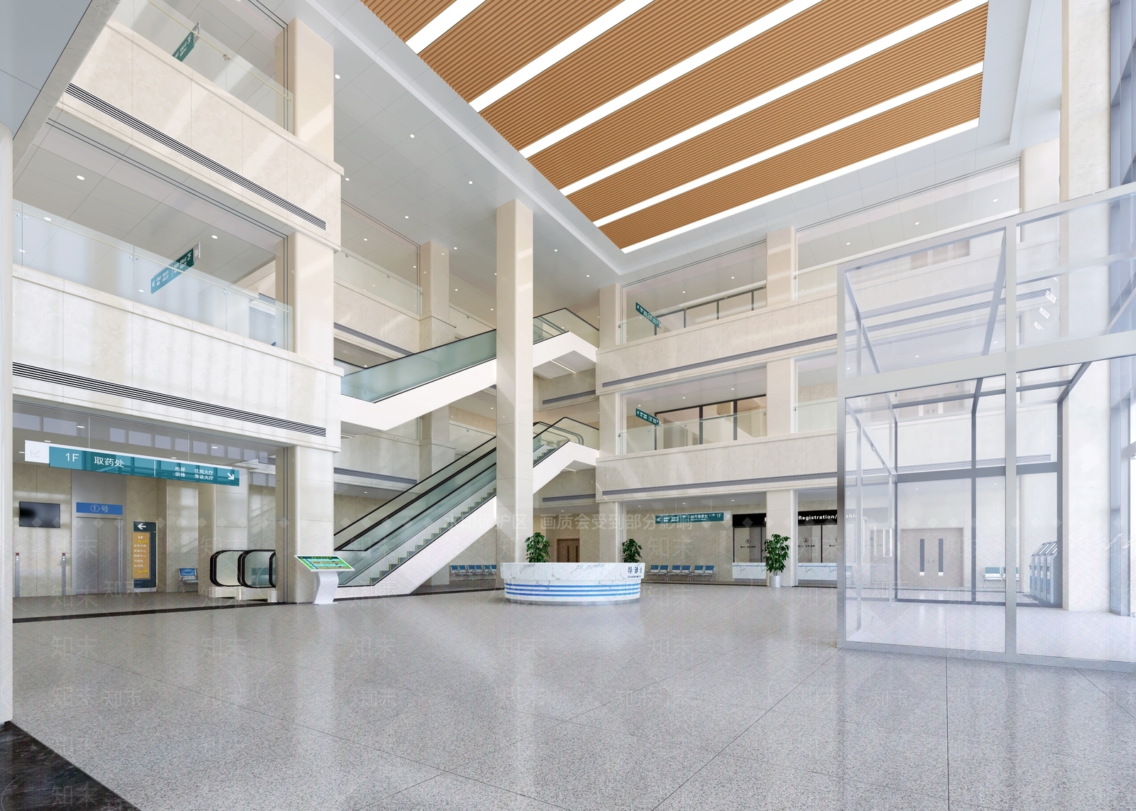 医院大厅SU模型下载【ID:1196851277】