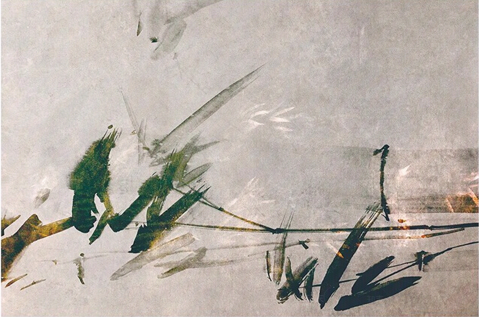 茶室竹子挂画典雅绿色茶楼餐厅玄关侘寂新中式民宿酒店装饰画贴图下载【ID:1148837023】