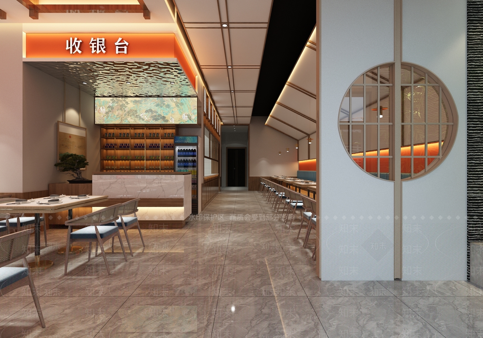 现代其他餐饮空间3D模型下载【ID:1214124576】