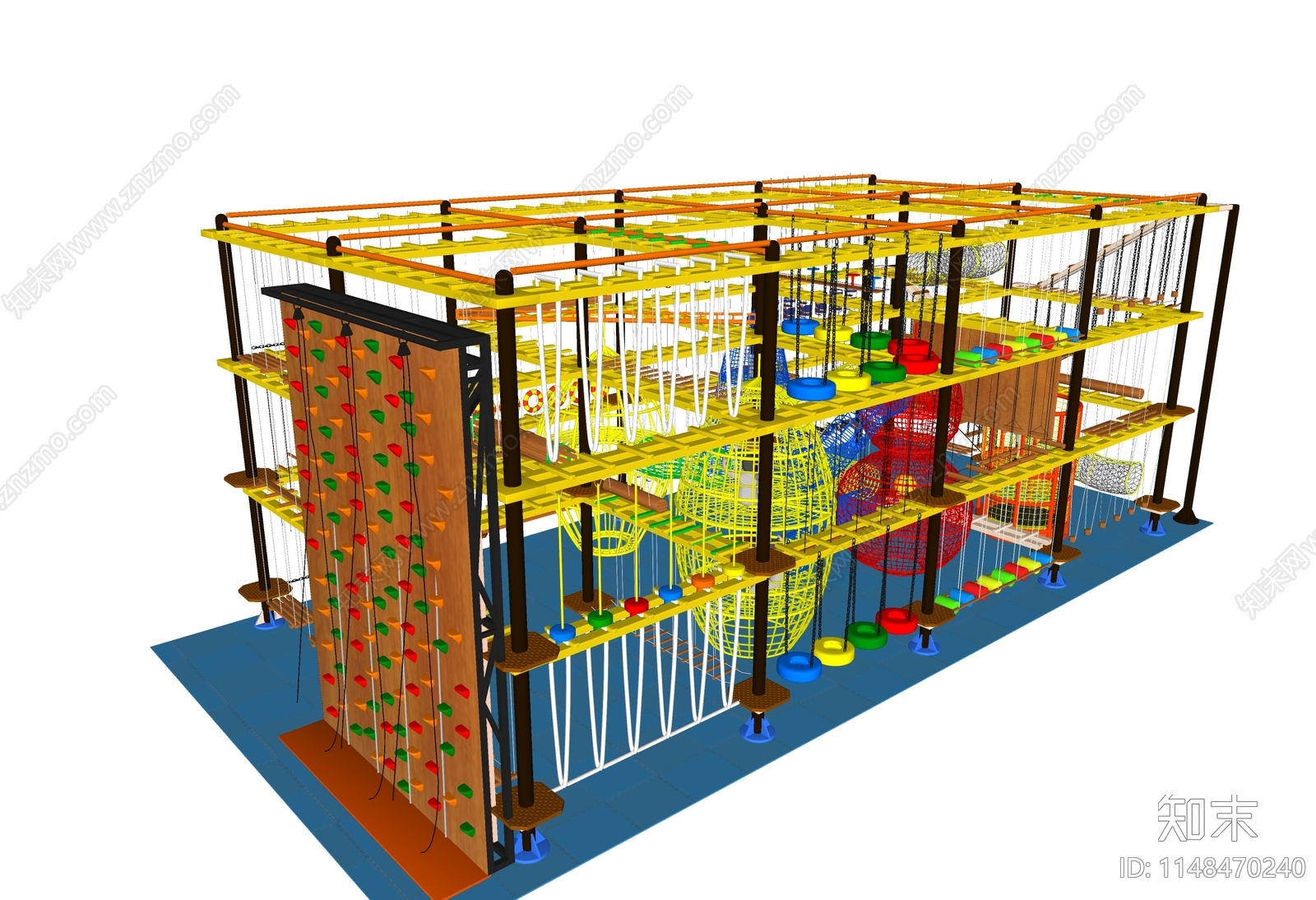 儿童游乐设施SU模型下载【ID:1148470240】