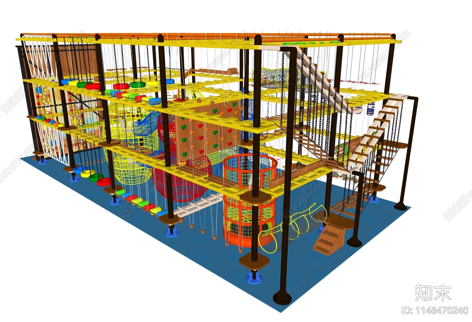 儿童游乐设施SU模型下载【ID:1148470240】