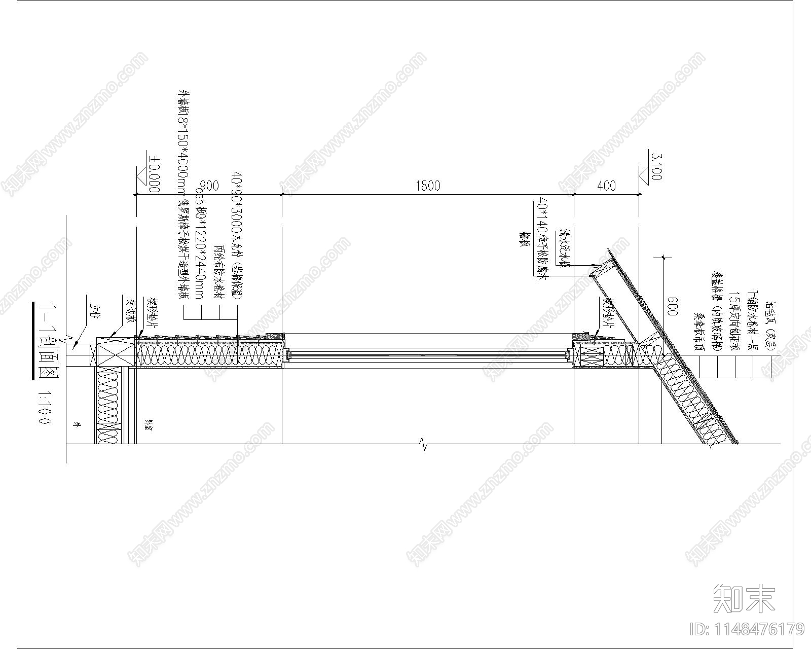 复古木房子民宿建筑施工图下载【ID:1148476179】