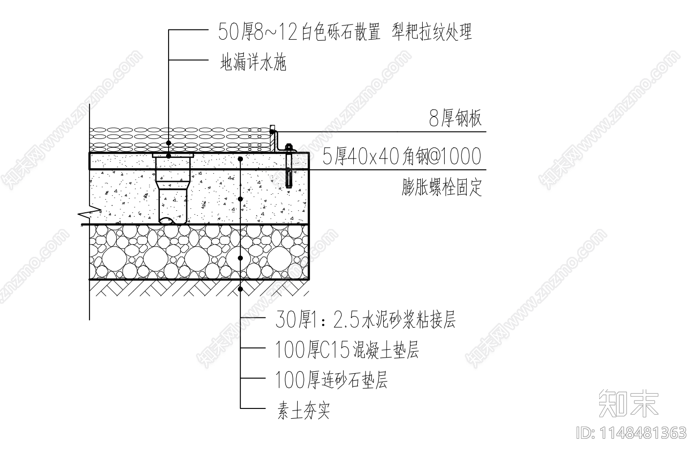 四种典型景观园林枯山水节点施工图下载【ID:1148481363】